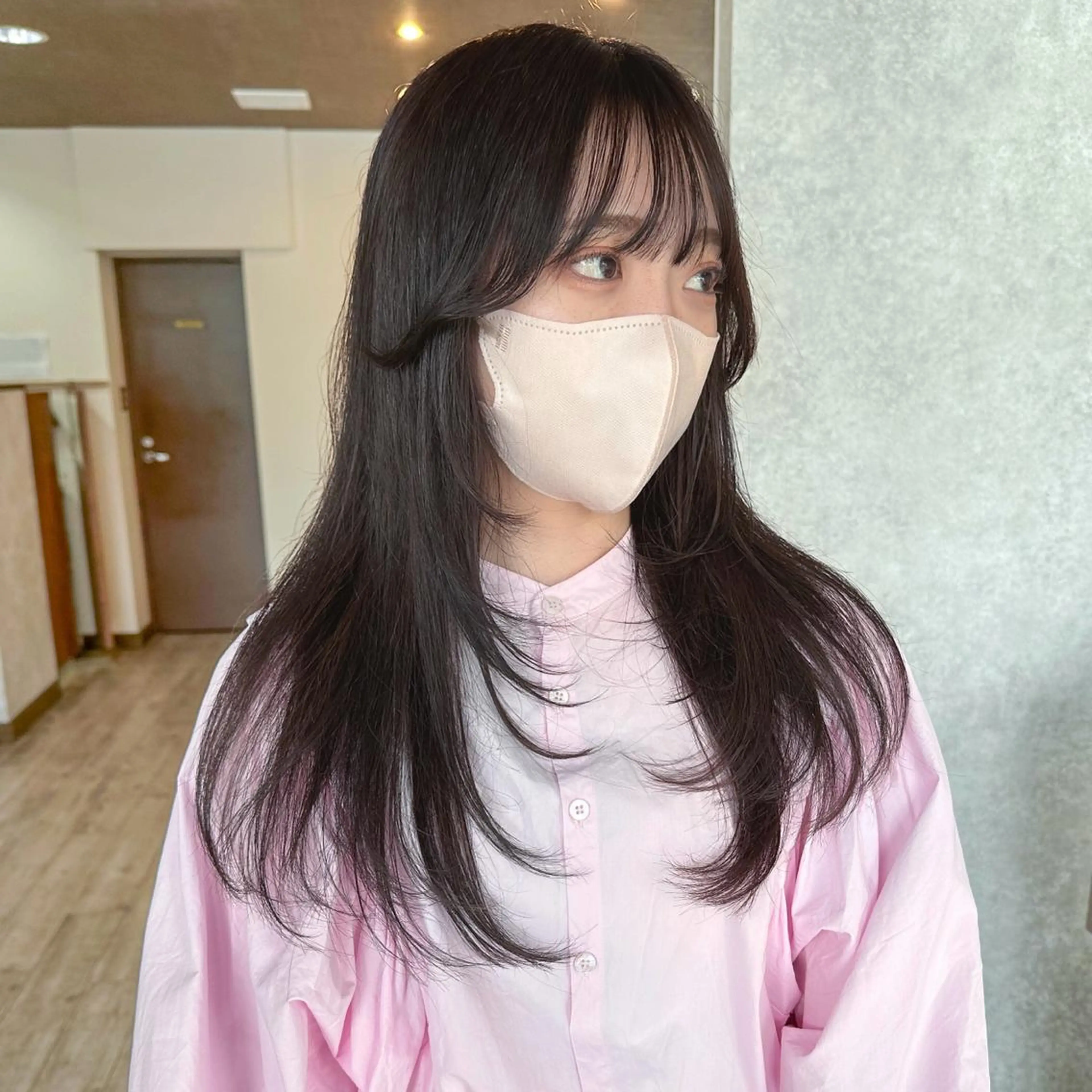 ロング カラー 韓国風ヘア レイヤーカット 高橋 みく/ minim 暖色のヘアスタイル