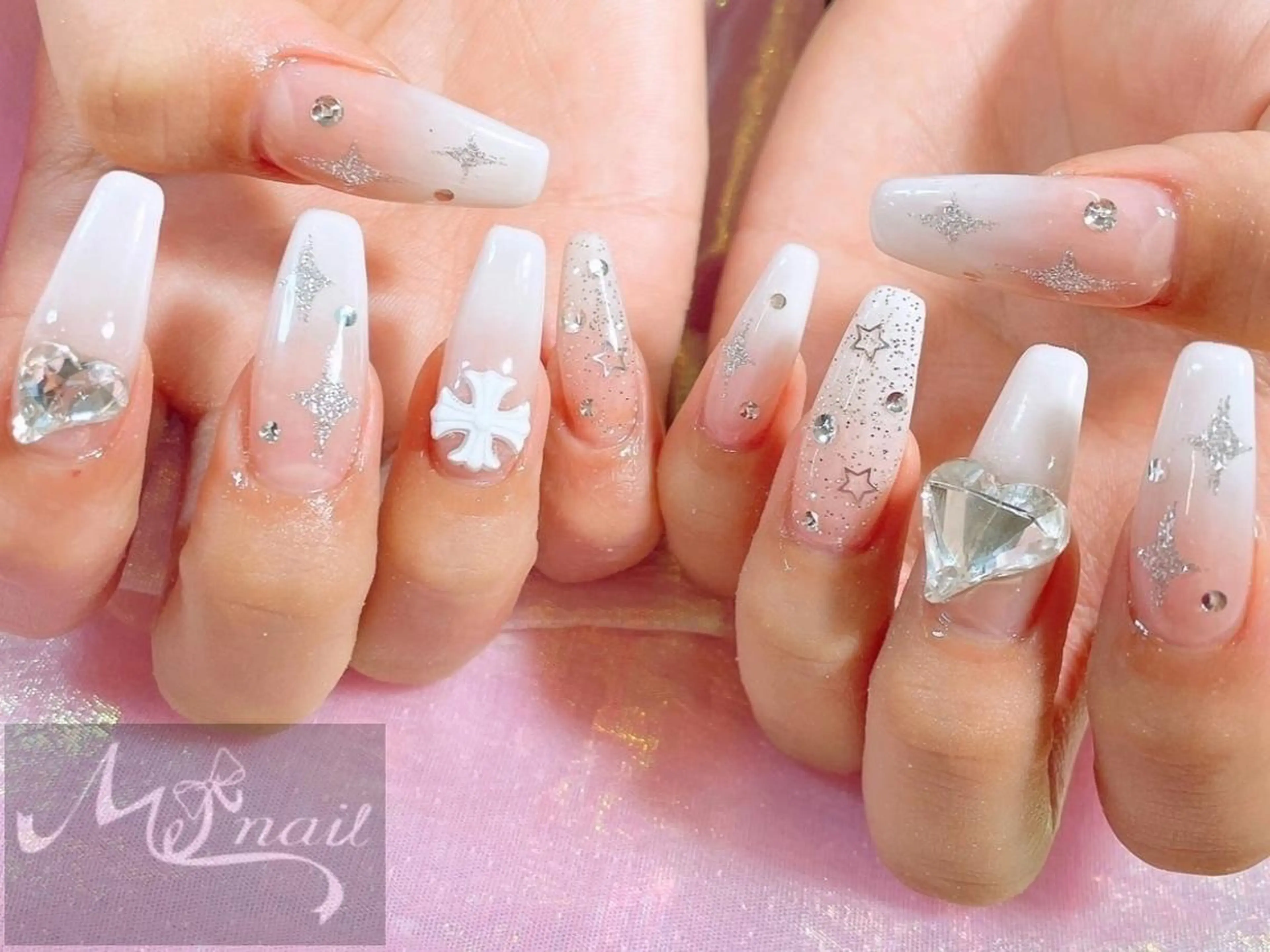 オフあり🤍長さ出し10本【アート10本】￥14300の写真