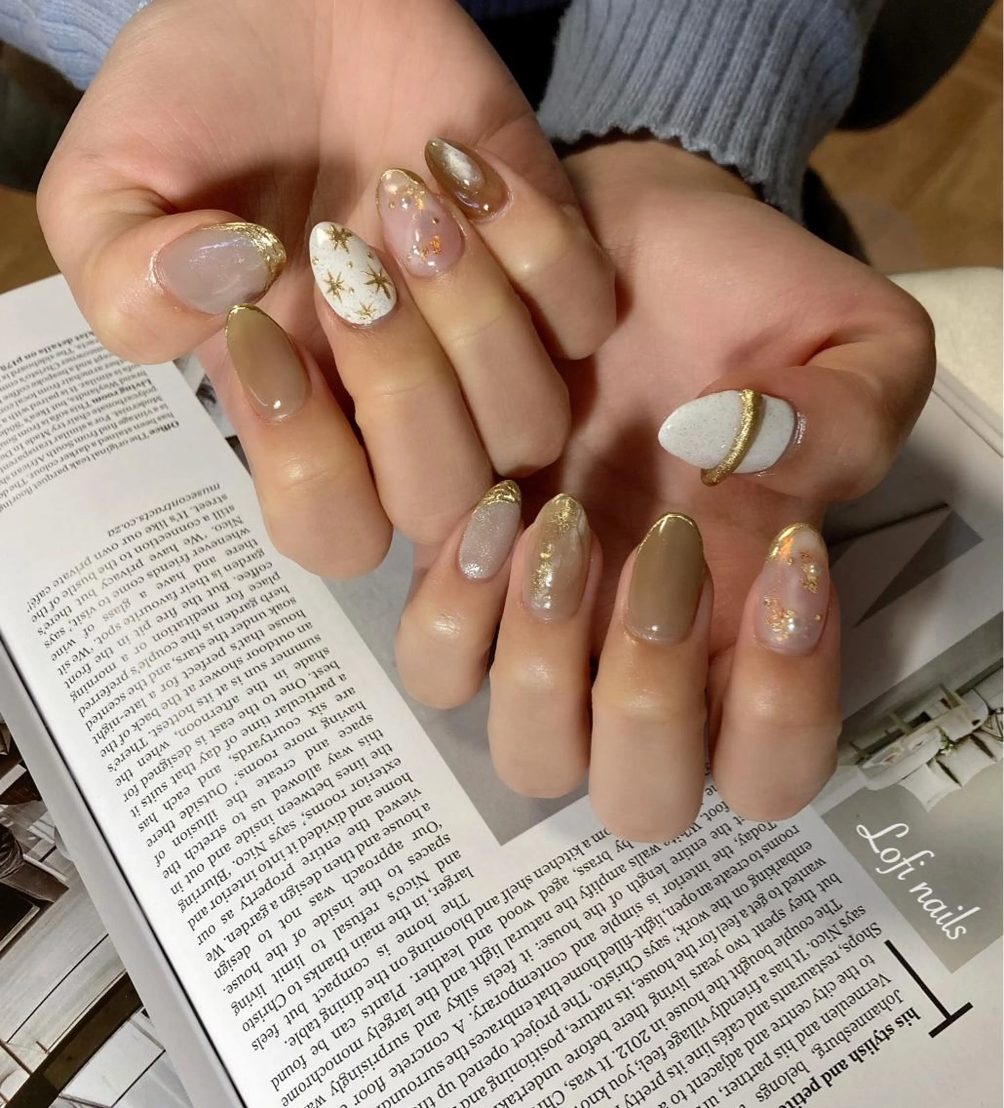 ミディアム ネイル Lofi nails ゆきこのネイルデザイン