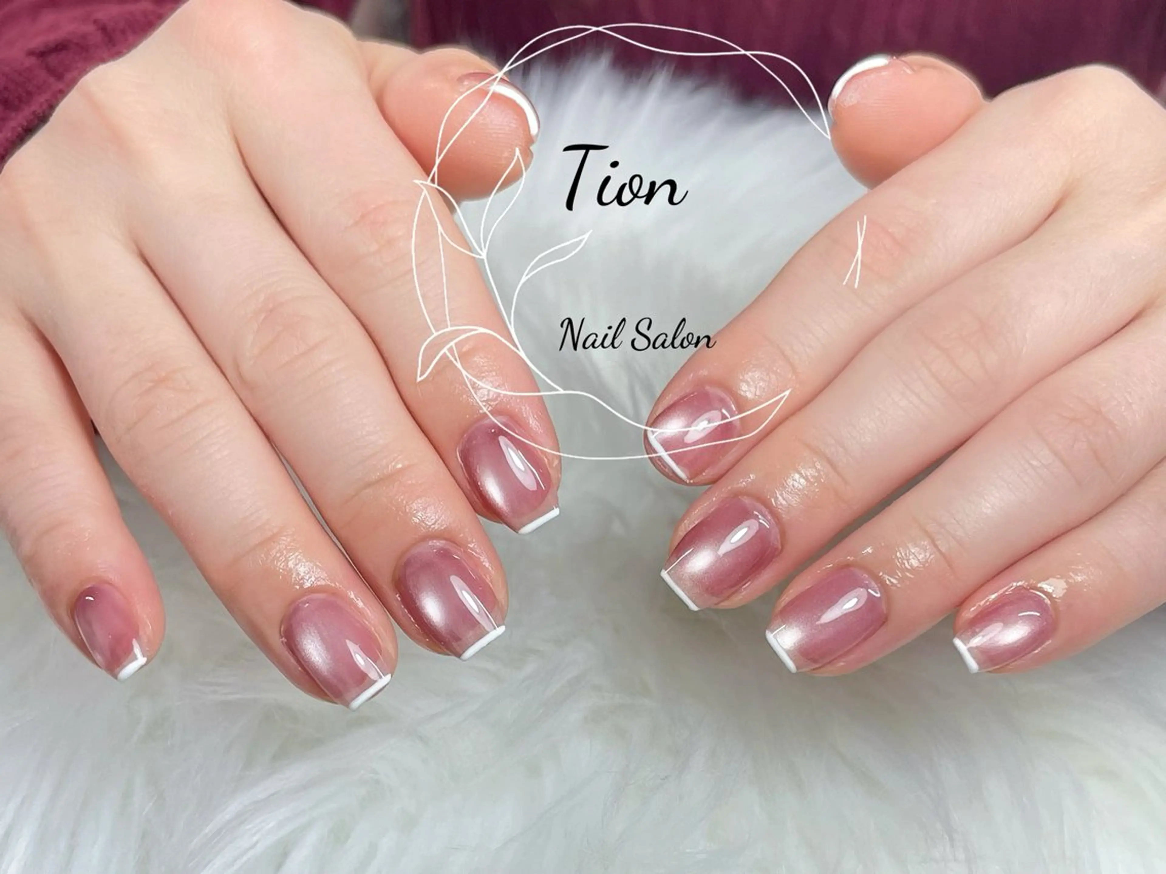 ネイル 長さ出し フットネイル ジェルネイル 韓国ネイル マグネットネイル Nailsalon Tion二子玉川店のネイルデザイン