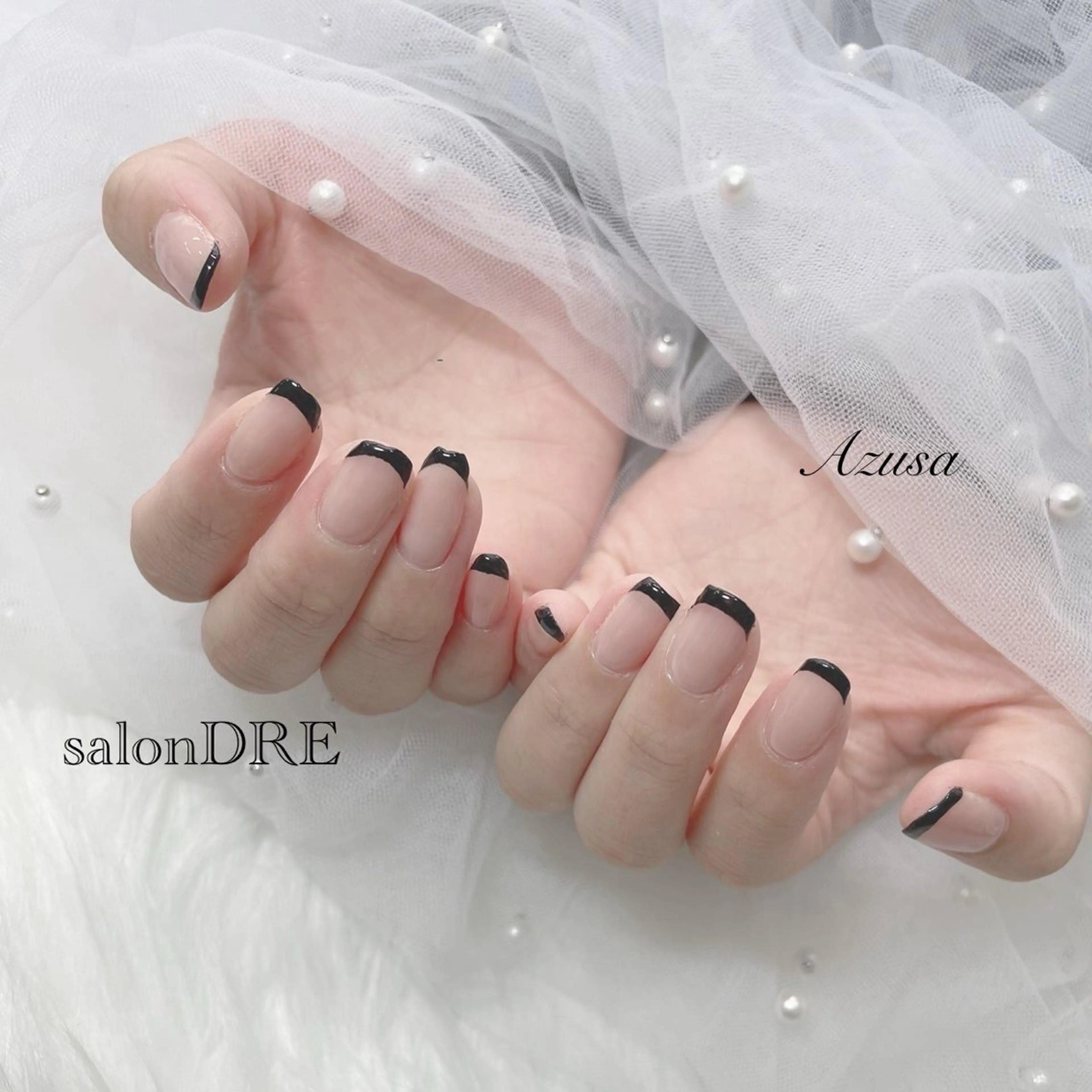 ネイル フレンチネイル ハンドネイル salonDRE AZUSAのネイルデザイン