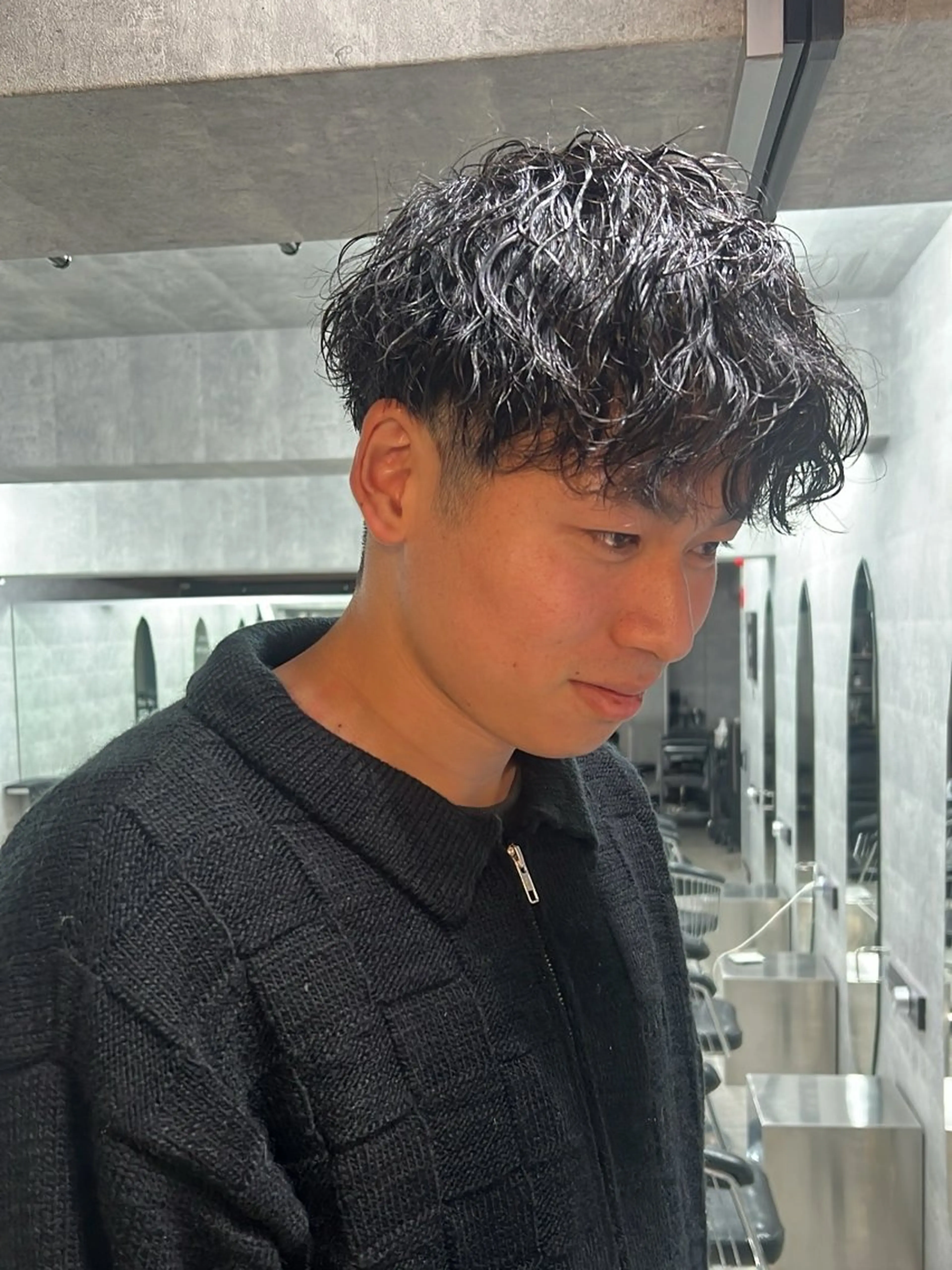 メンズカット＋パーマの写真