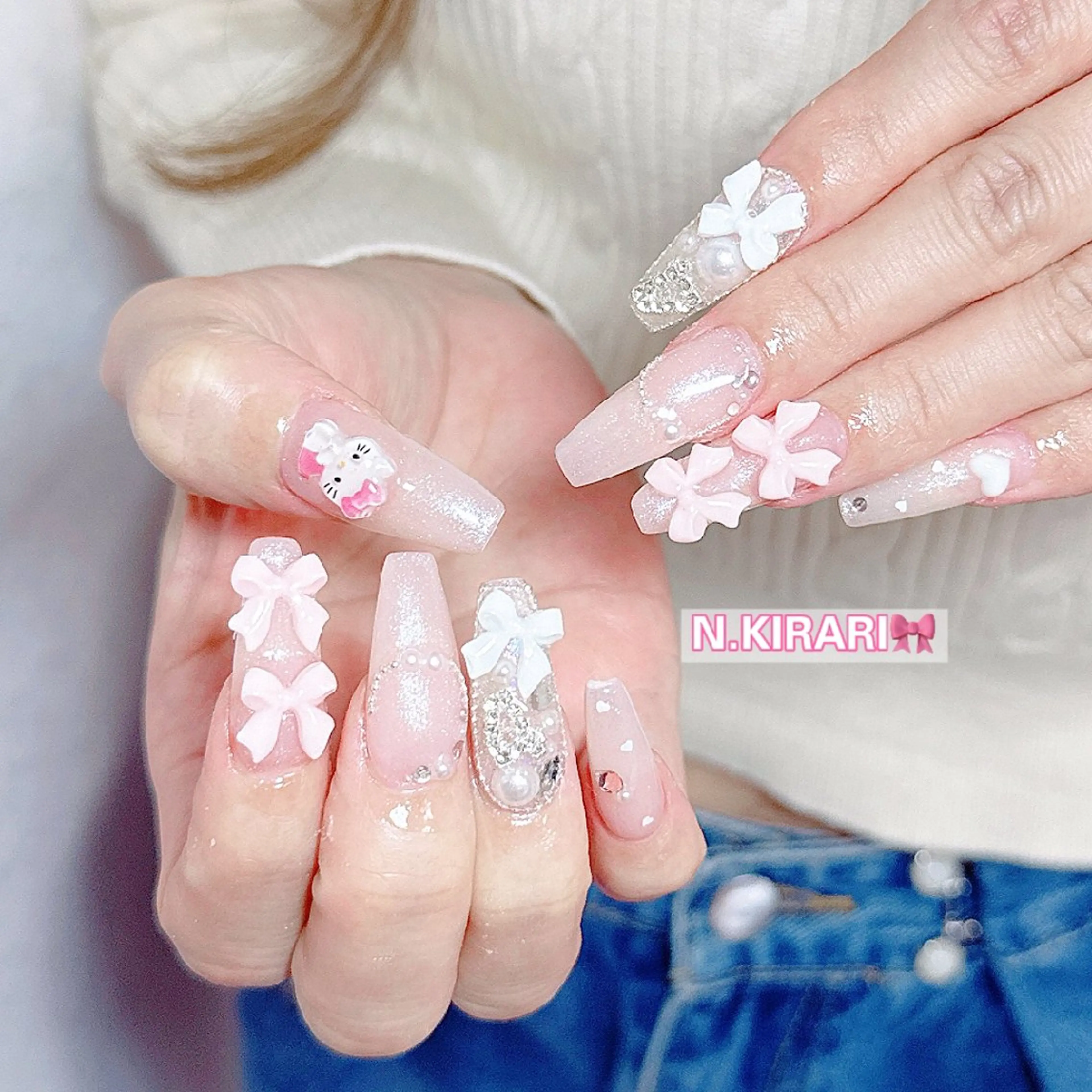 ネイル ハンドネイル ハンドケア 🎀 ユズ 🎀のネイルデザイン