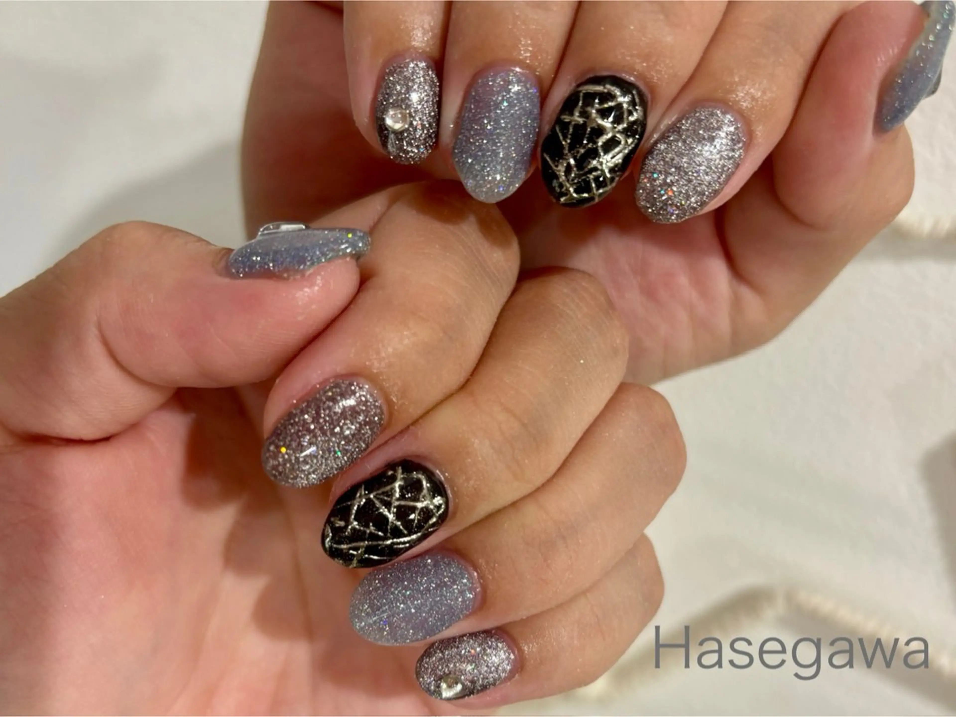 ネイル アートネイル マグネットネイル ミラーネイル ハンドネイル DROP所属・DROP 長谷川のネイルデザイン