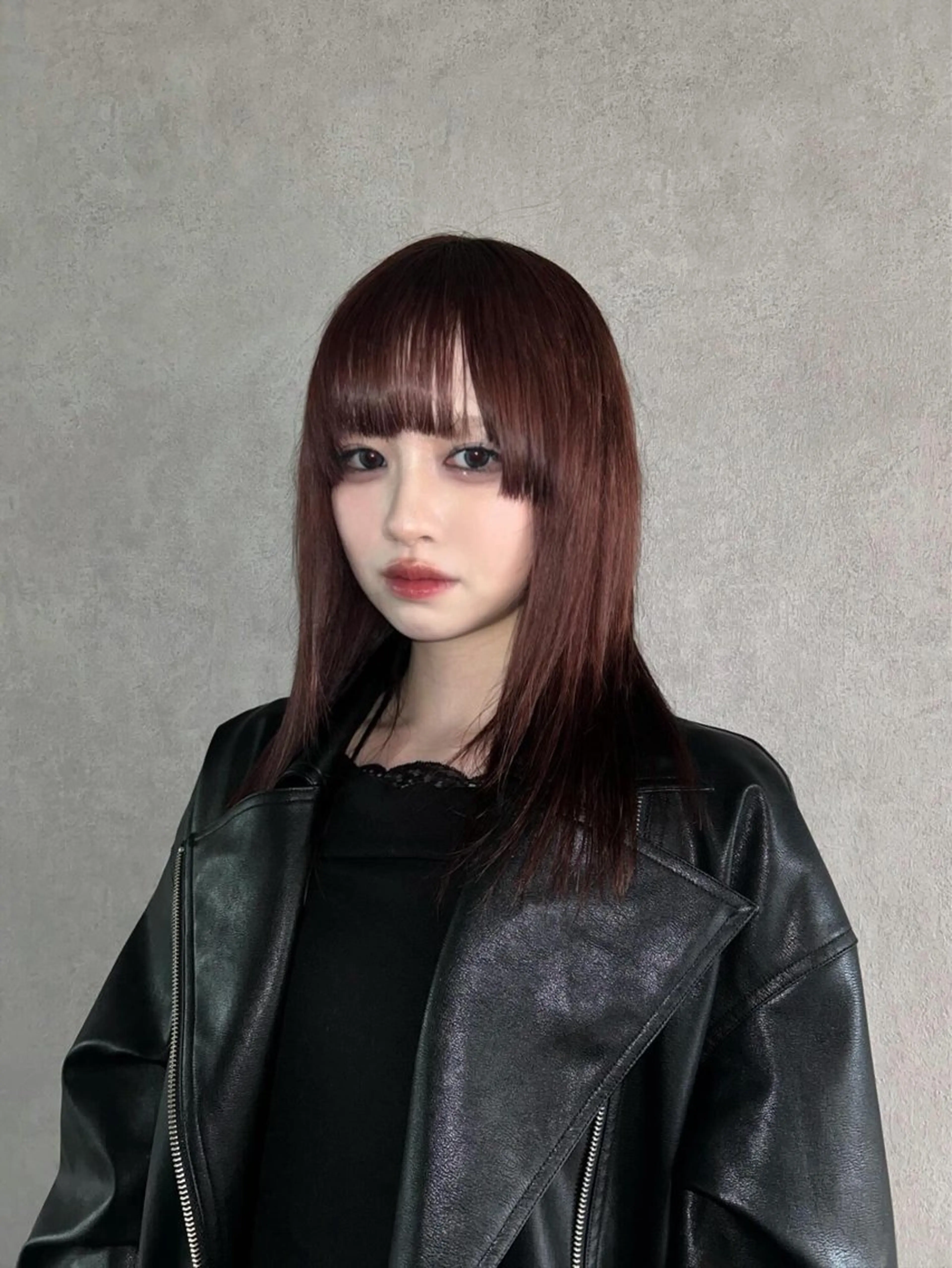 ミディアム カット ヘアカラー 艶カラー/レイヤー /メンズ/マツエクのヘアスタイル