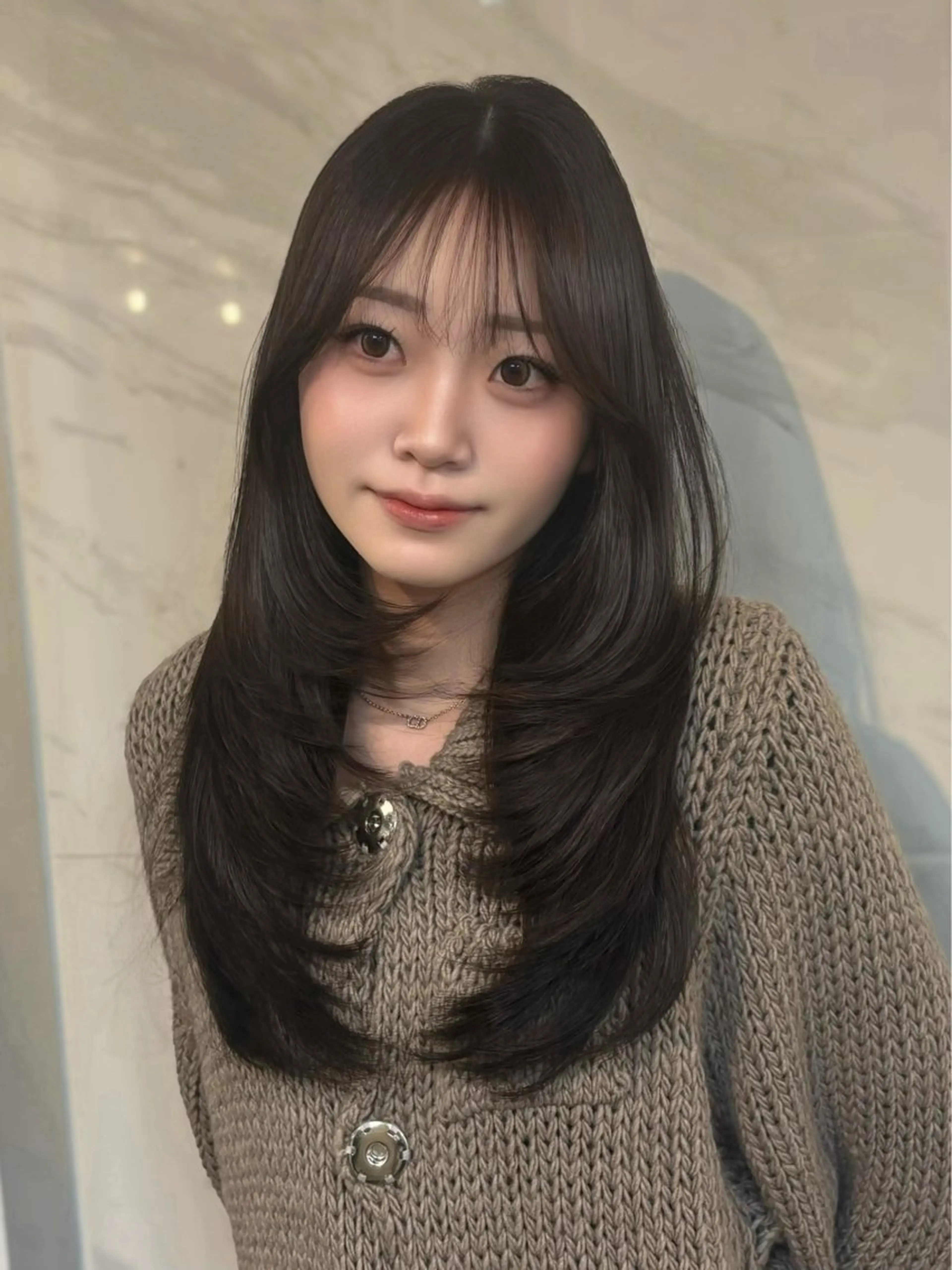 ロング 🤍韓国ヘア/ 楓🤍のヘアスタイル