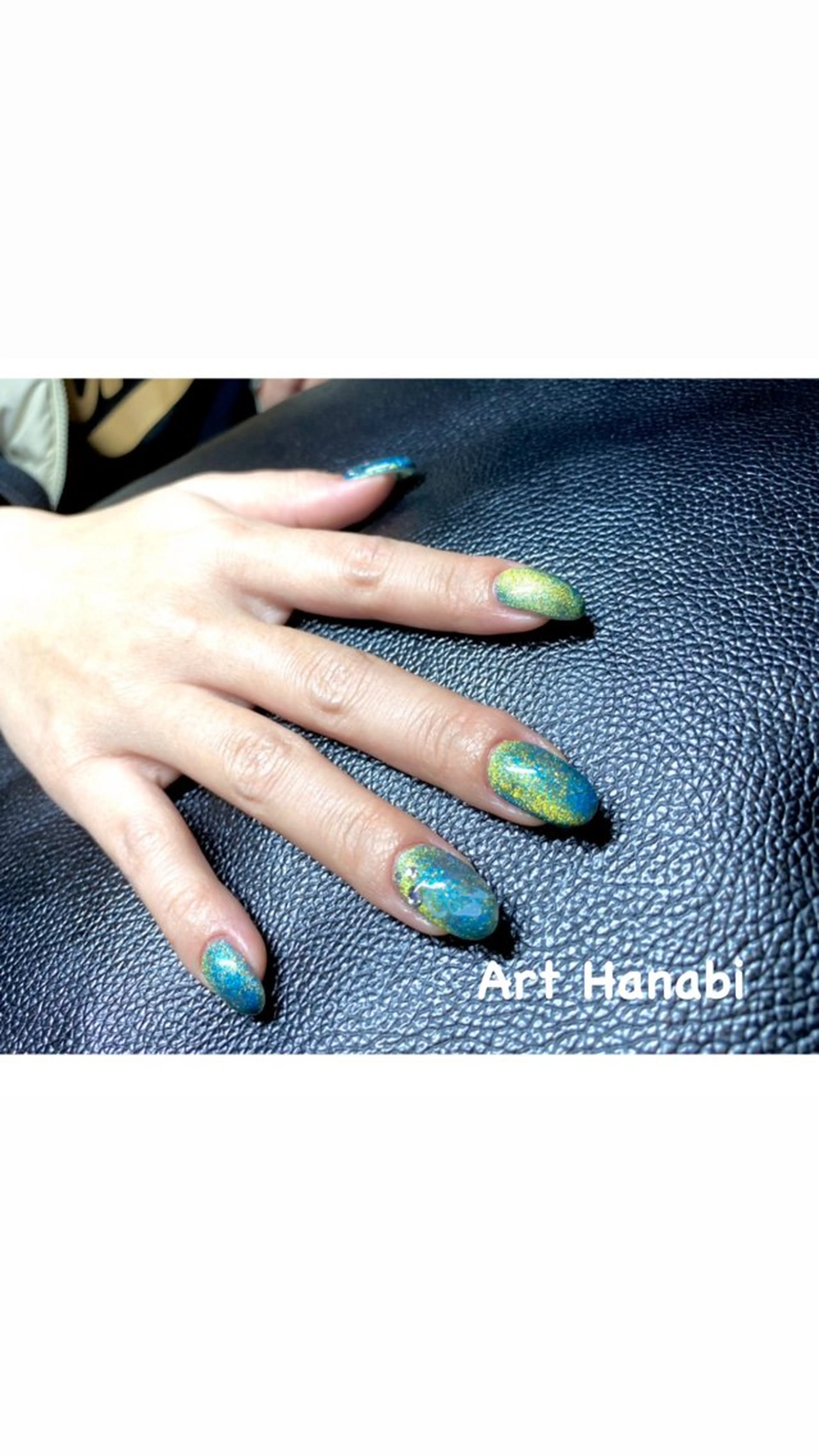 ネイル ジェルネイル キラキラネイル マグネットネイル ワンカラーネイル ハンドネイル ハンドケア Art Hanabi所属・Art Hanabi ミリのネイルデザイン