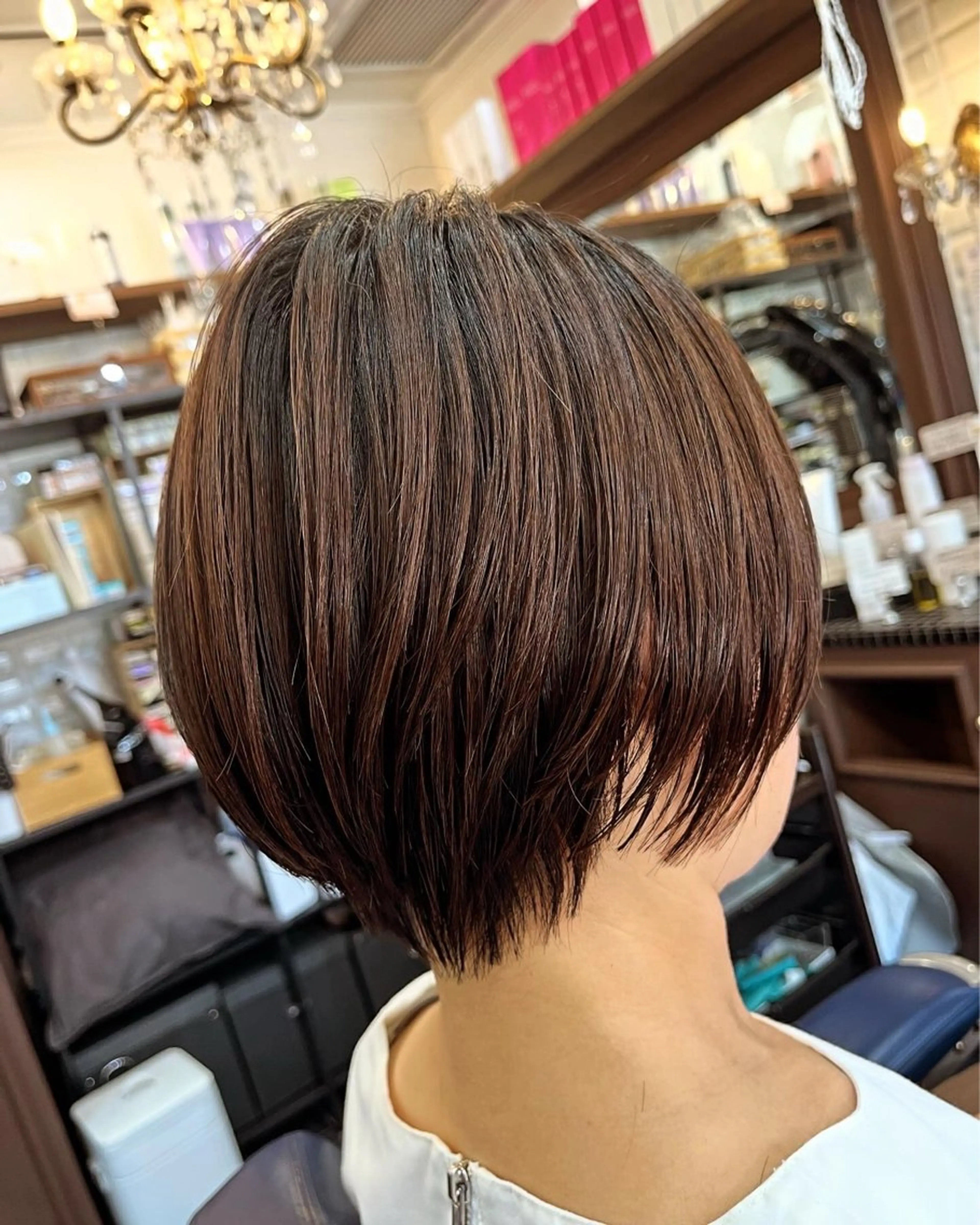 ショート ボブ くびれヘア カット lupinus 中田店のヘアスタイル