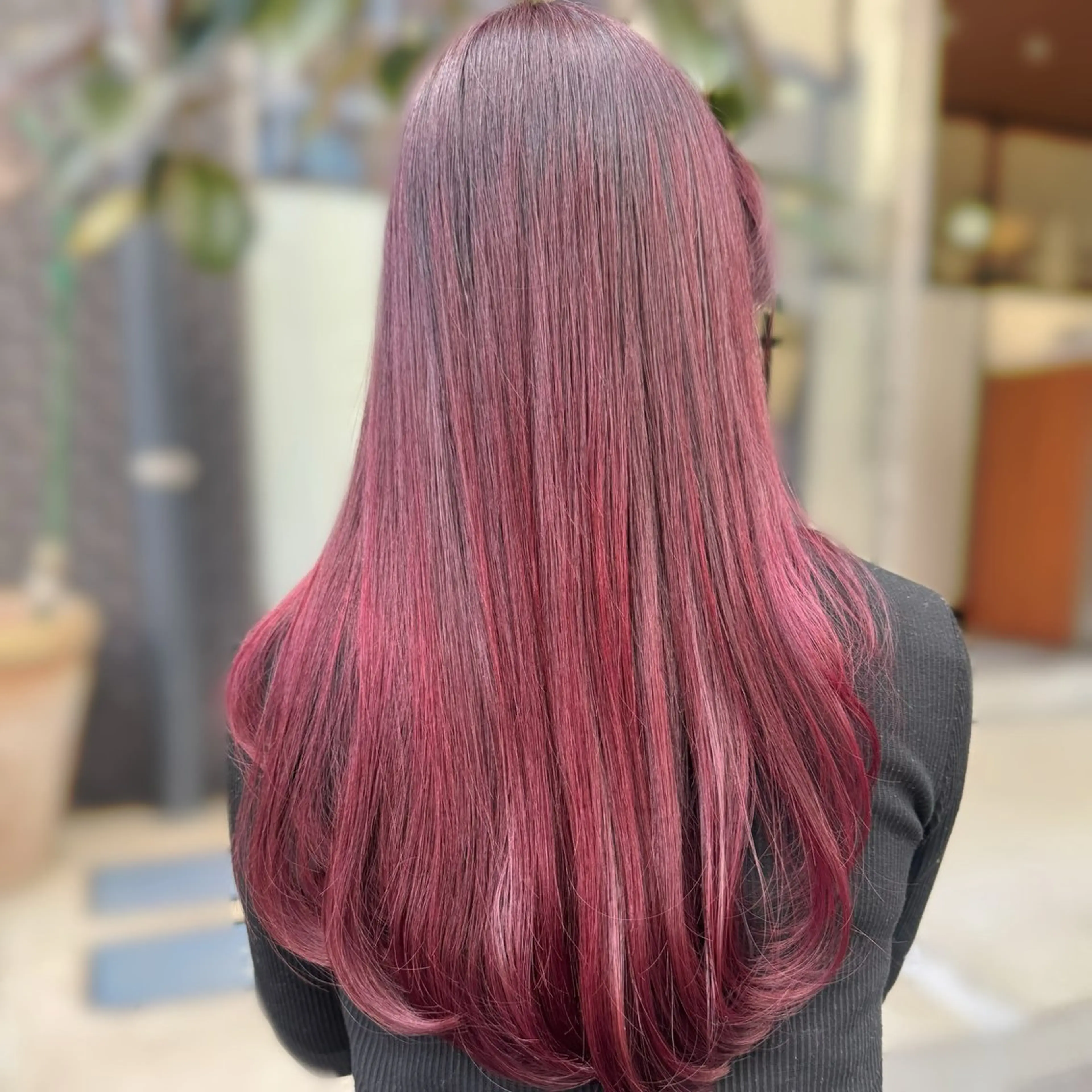 ロング カラー カット ヘアカラー トリートメント kana ブリーチなしカラー✨のヘアスタイル