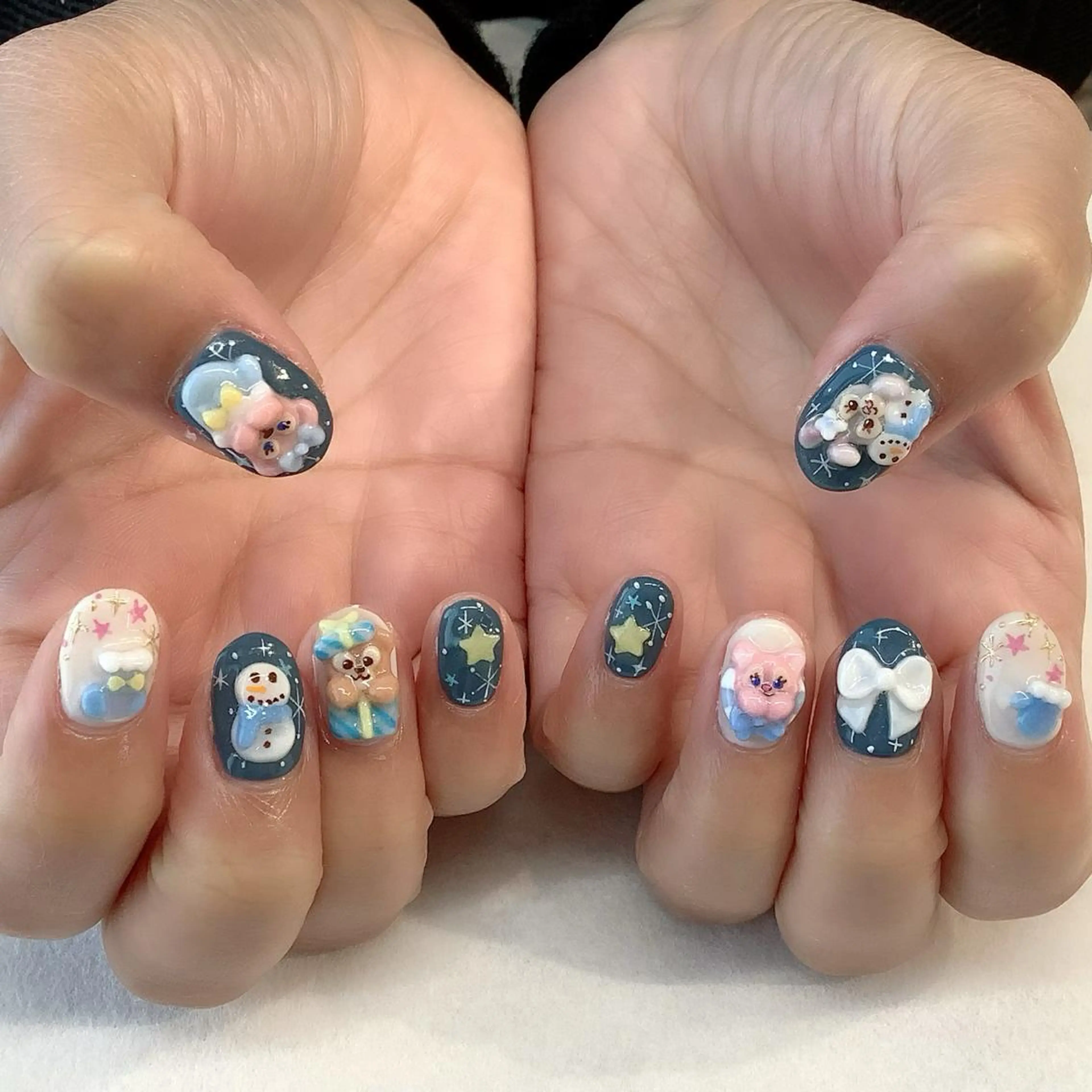 ネイル ハンドネイル 💎🐰 saki. m 🐰💎のネイルデザイン