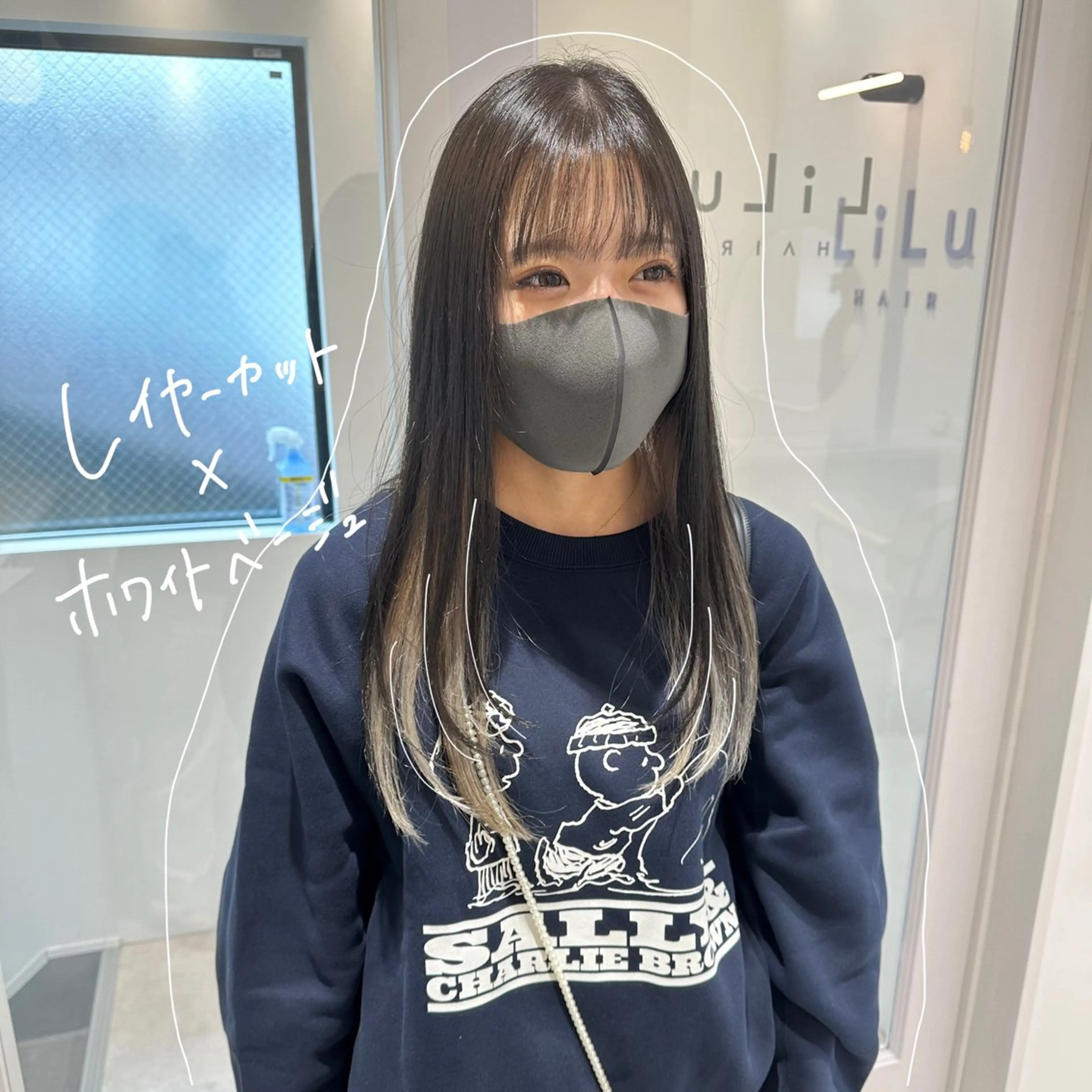 ミディアム カラー パーマ お洒落パーマ/ 艶カラー/michiのヘアスタイル