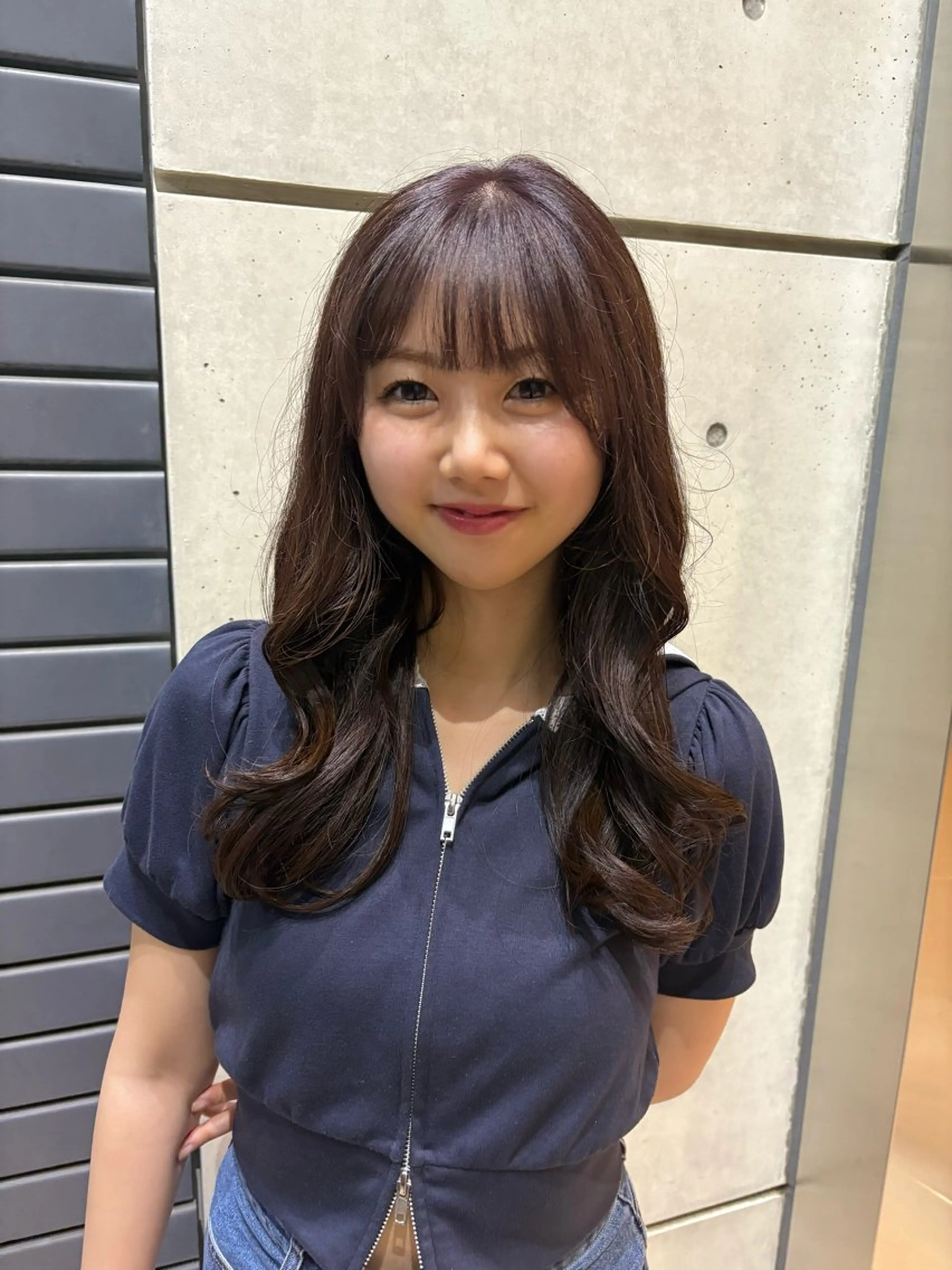 ロング カラー ヘアカラー 暖色カラーワンカラー ななほ🌷⋆⭒˚のヘアスタイル