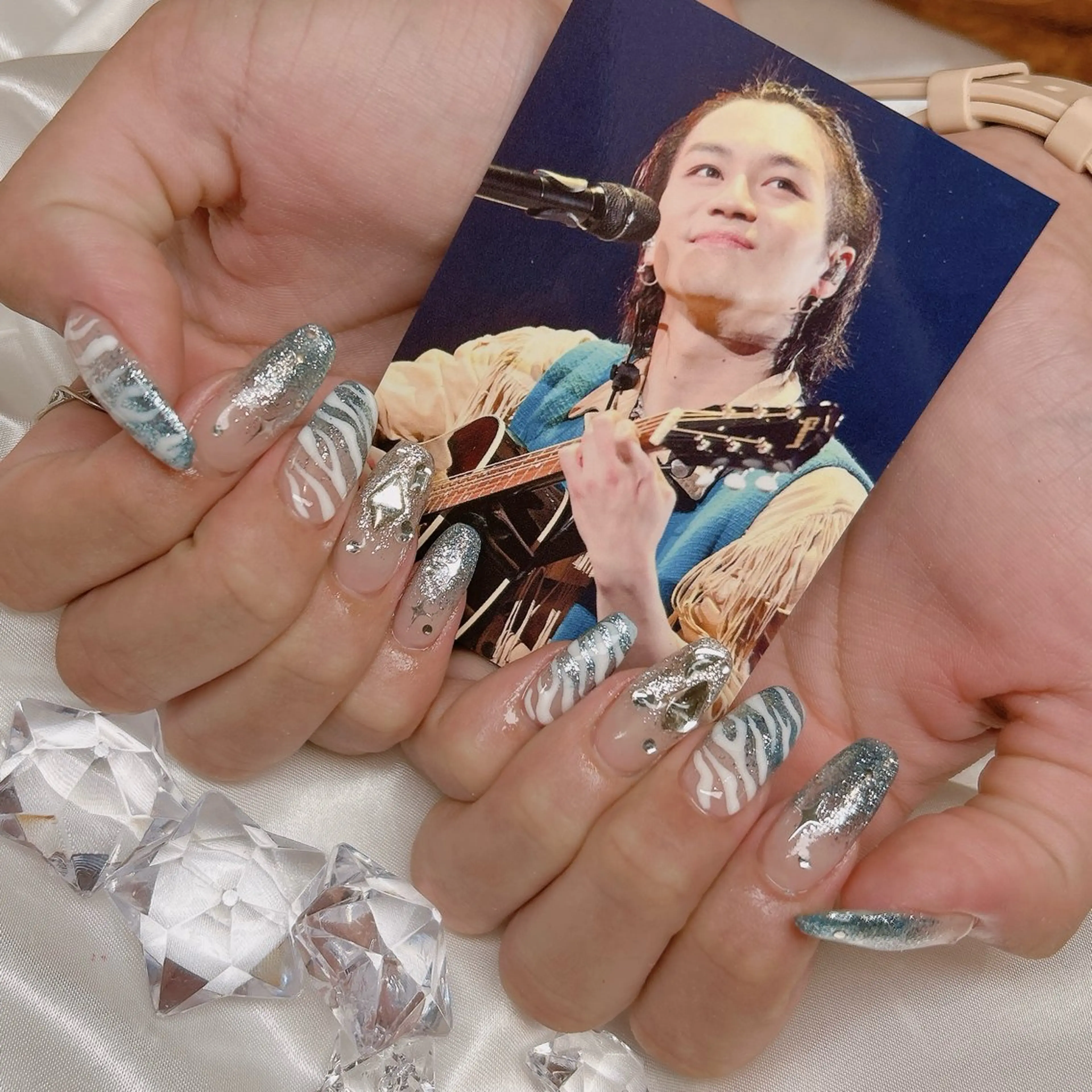 ネイル アニマル柄 ハンドネイル junna のぞいてねのネイルデザイン