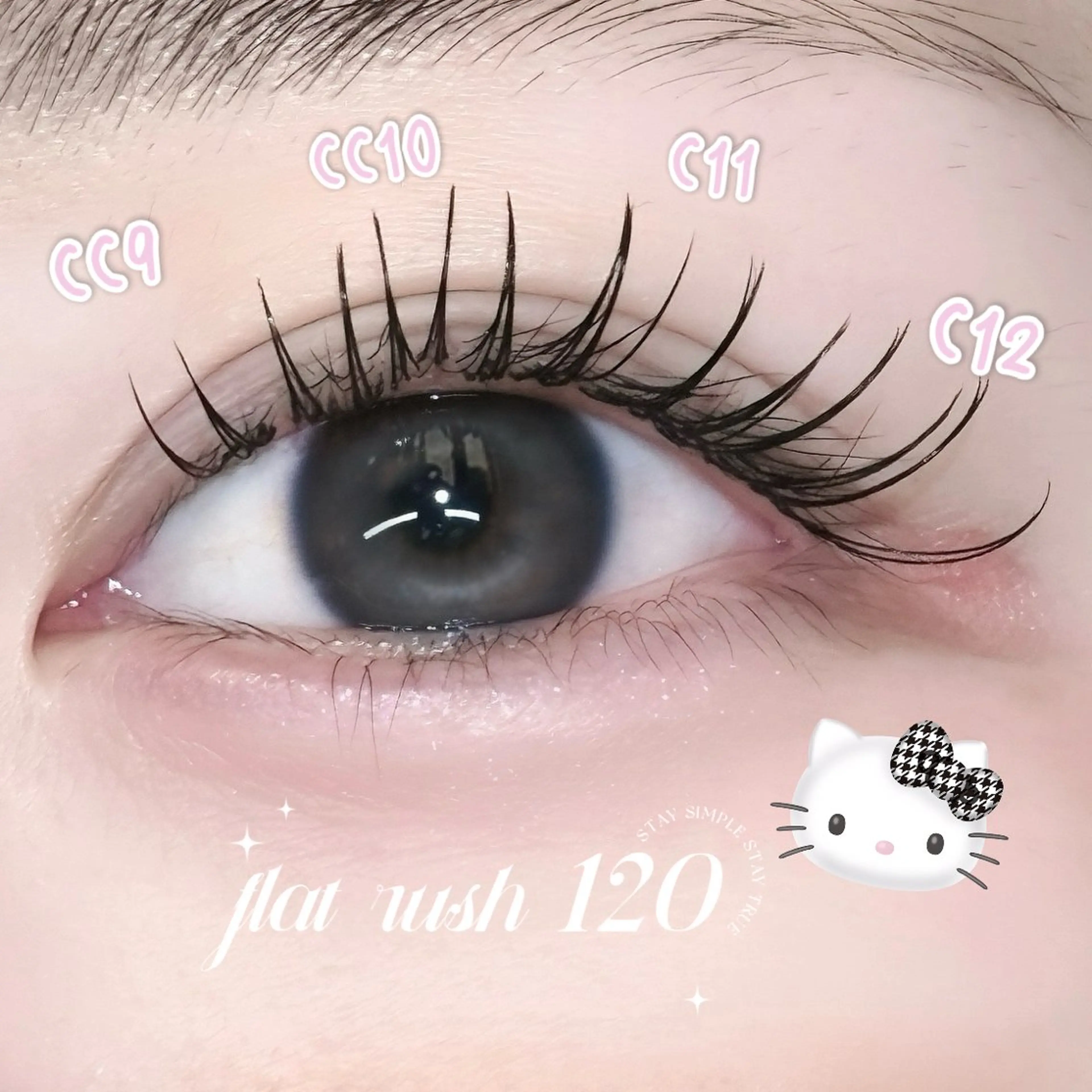 マツエク・マツパ 束感まつ毛 フラットラッシュ ナチュラル FaB 千葉店所属・🩶LEDエクステ& 上下パーマRAN🪽のマツエク・マツパデザイン