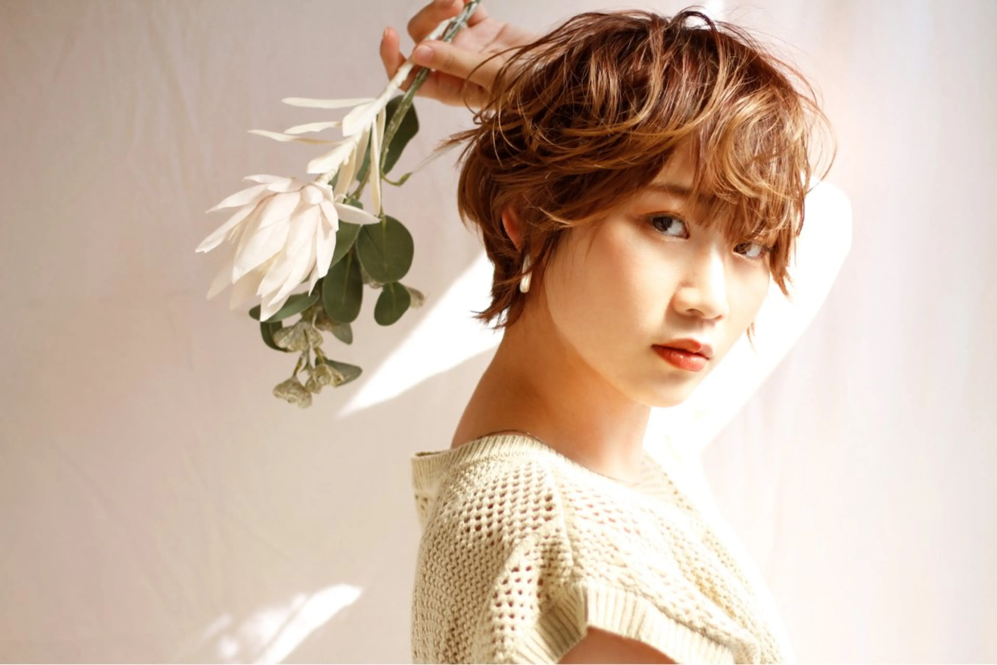 ショート 顔周りデザイン/ ママ美容師/濱ほのかのヘアスタイル