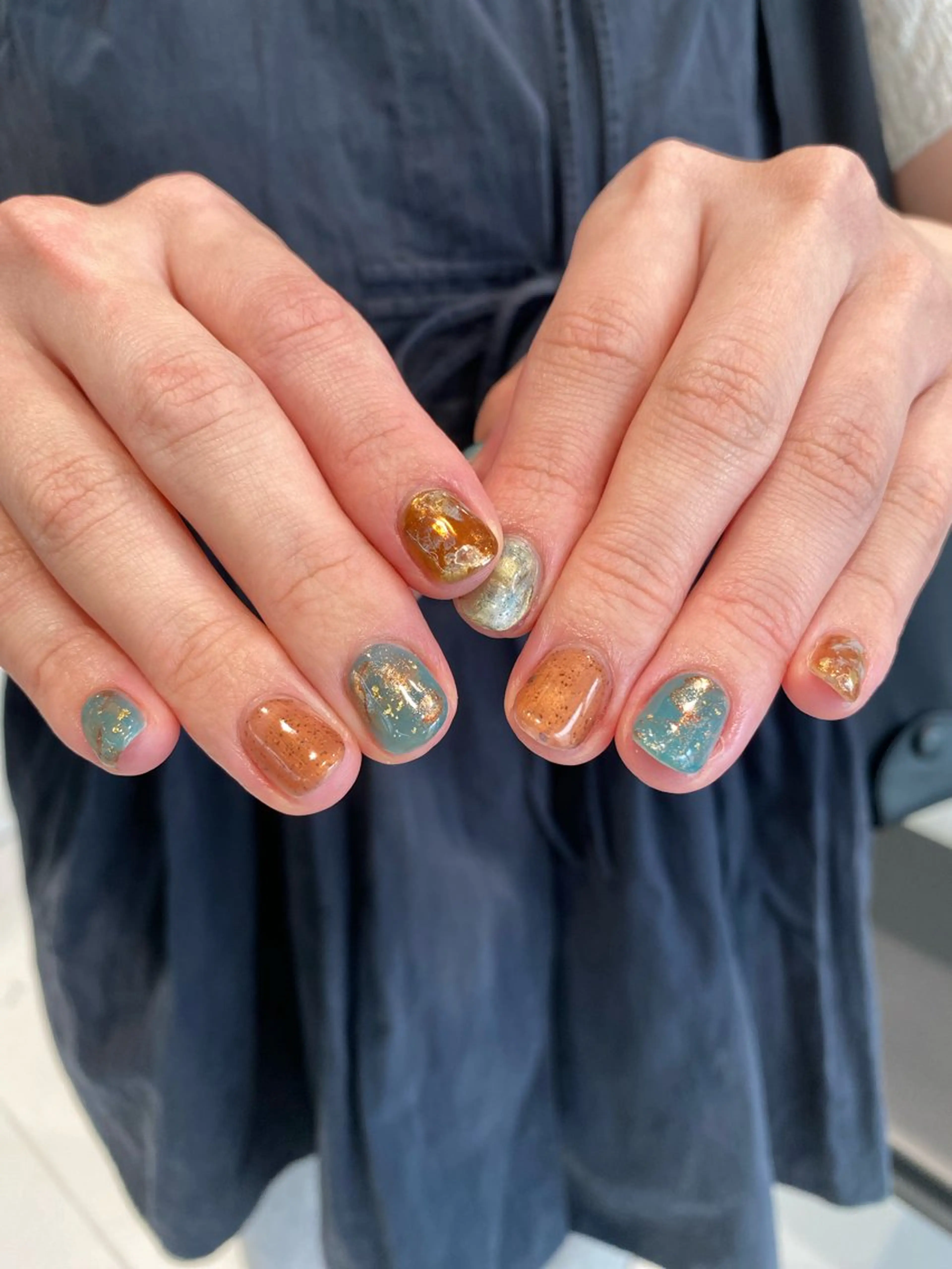 ネイル ジェルネイル マグネットネイル ニュアンスネイル ワンカラーネイル パラジェル ハンドネイル 草加ニュアンスネイル 🌚hersのネイルデザイン