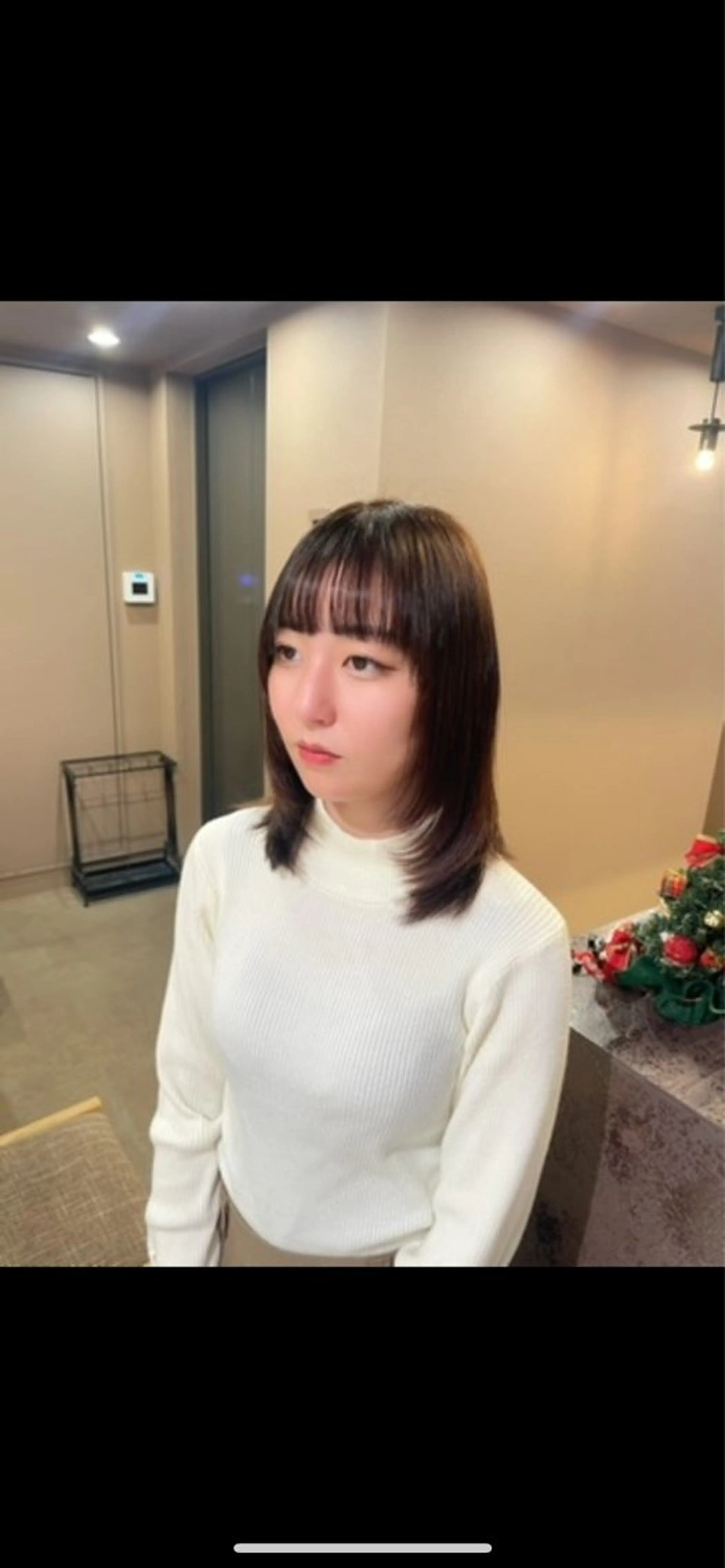 ミディアム 顔周りカット レイヤーカット カット SALONDEJOE所属・髙橋 真香のヘアスタイル