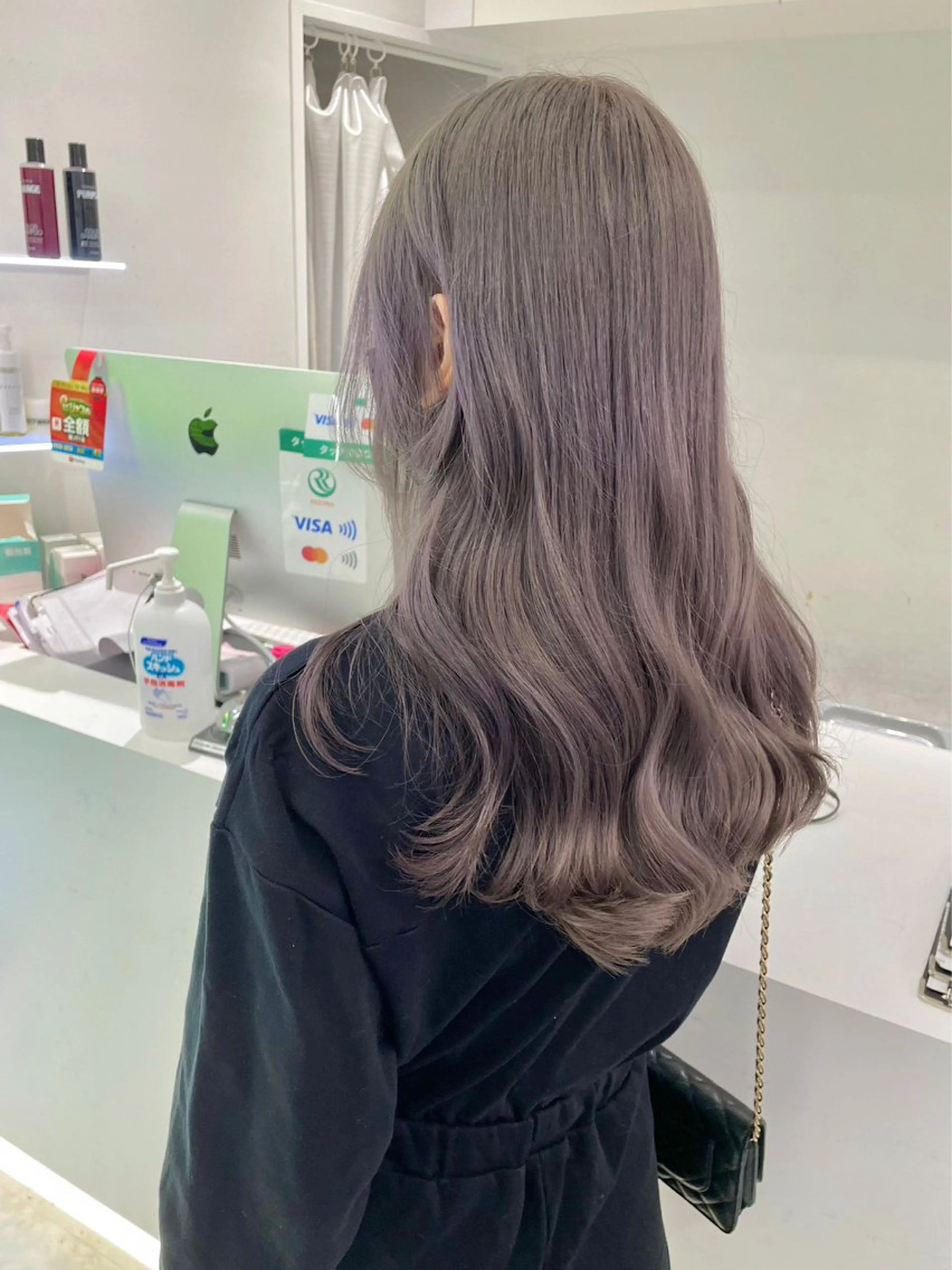 カラー 韓国レイヤー＆ピンク 艶髪🩶maikoのヘアスタイル