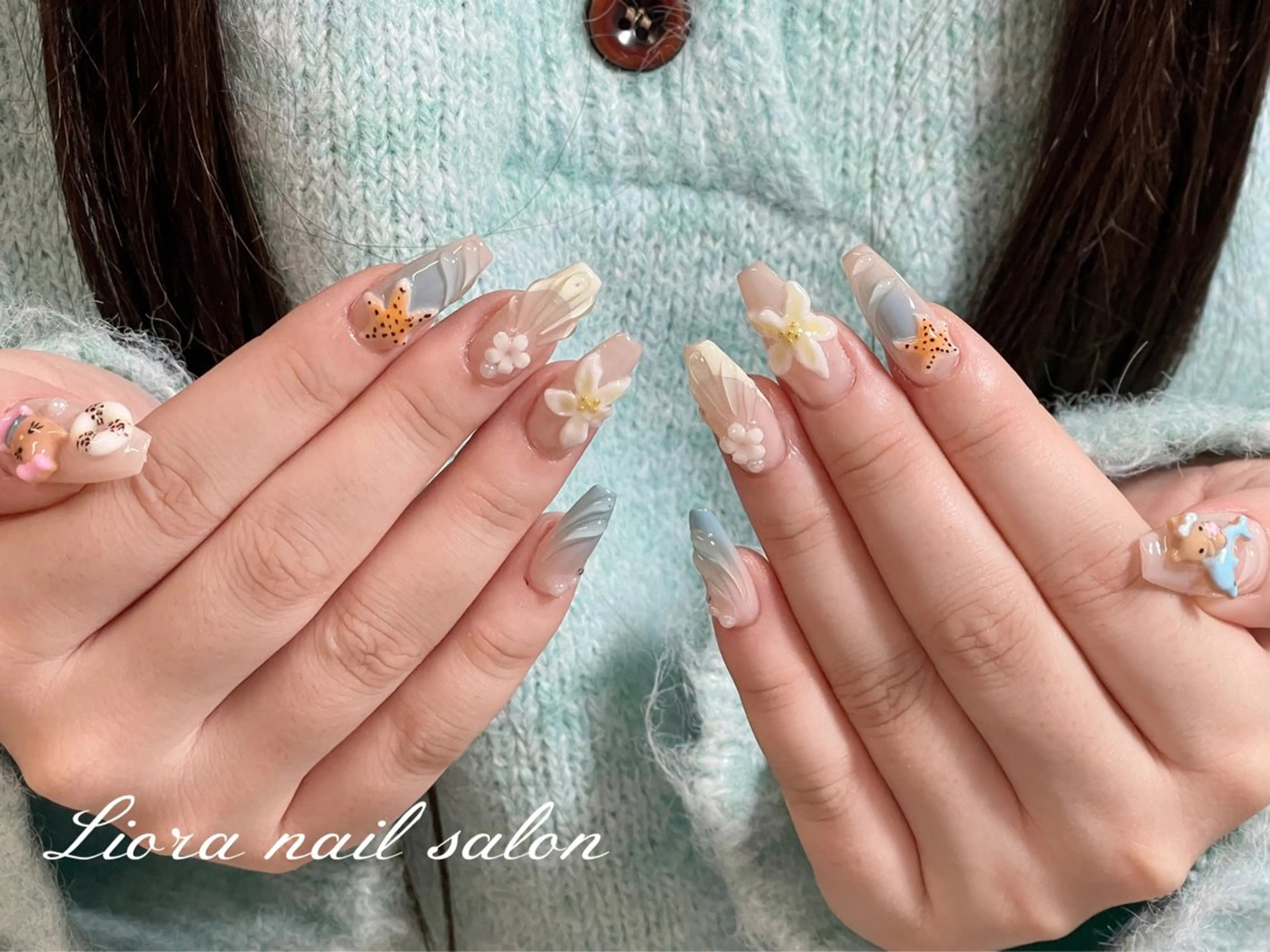 ネイル チークネイル フットネイル フレンチネイル ジェルネイル ガーリー ハンドネイル Liora nail スカルプ専門店のネイルデザイン