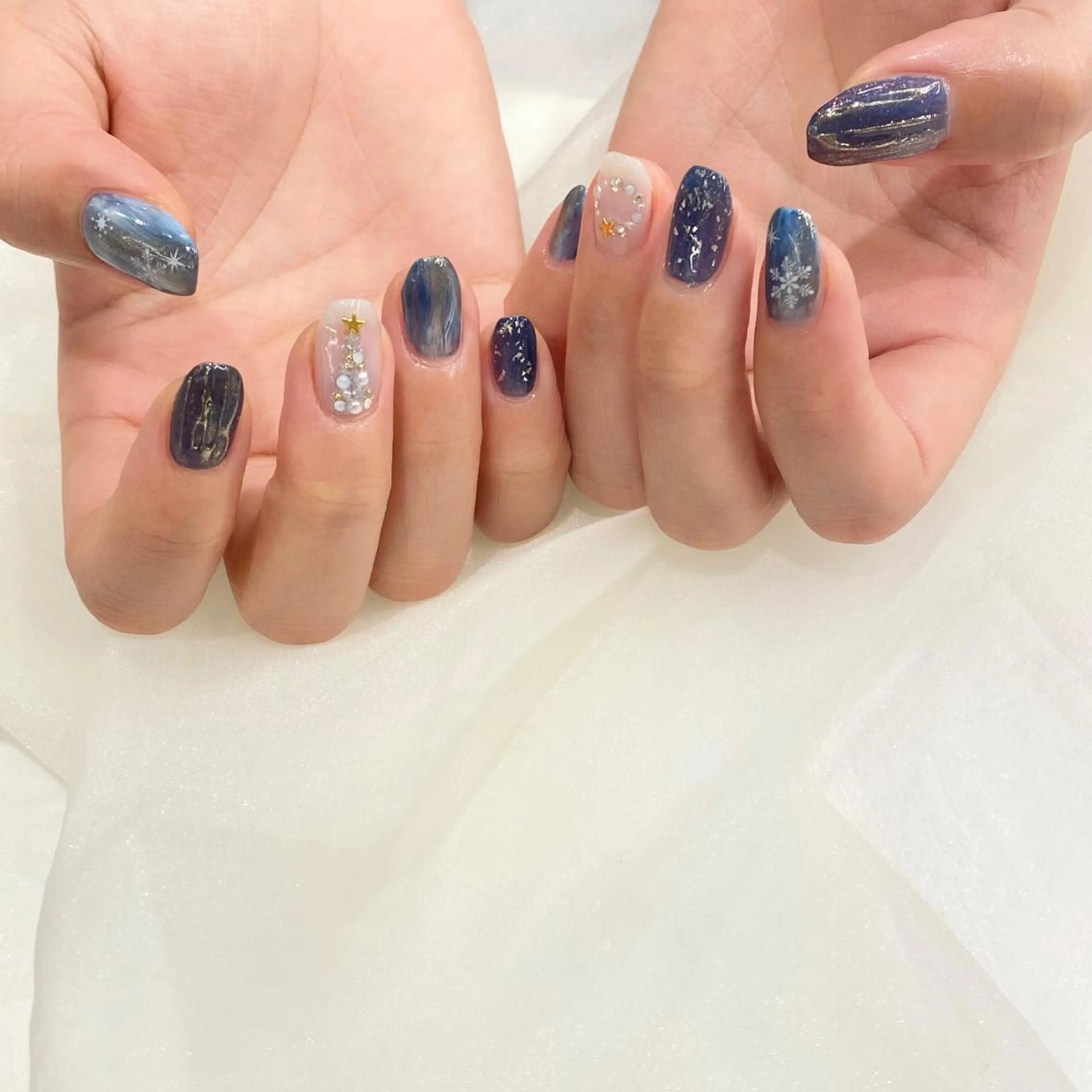 ネイル 冬ネイル クリスマス Yuriko Omi パラジェル/渋谷のネイルデザイン