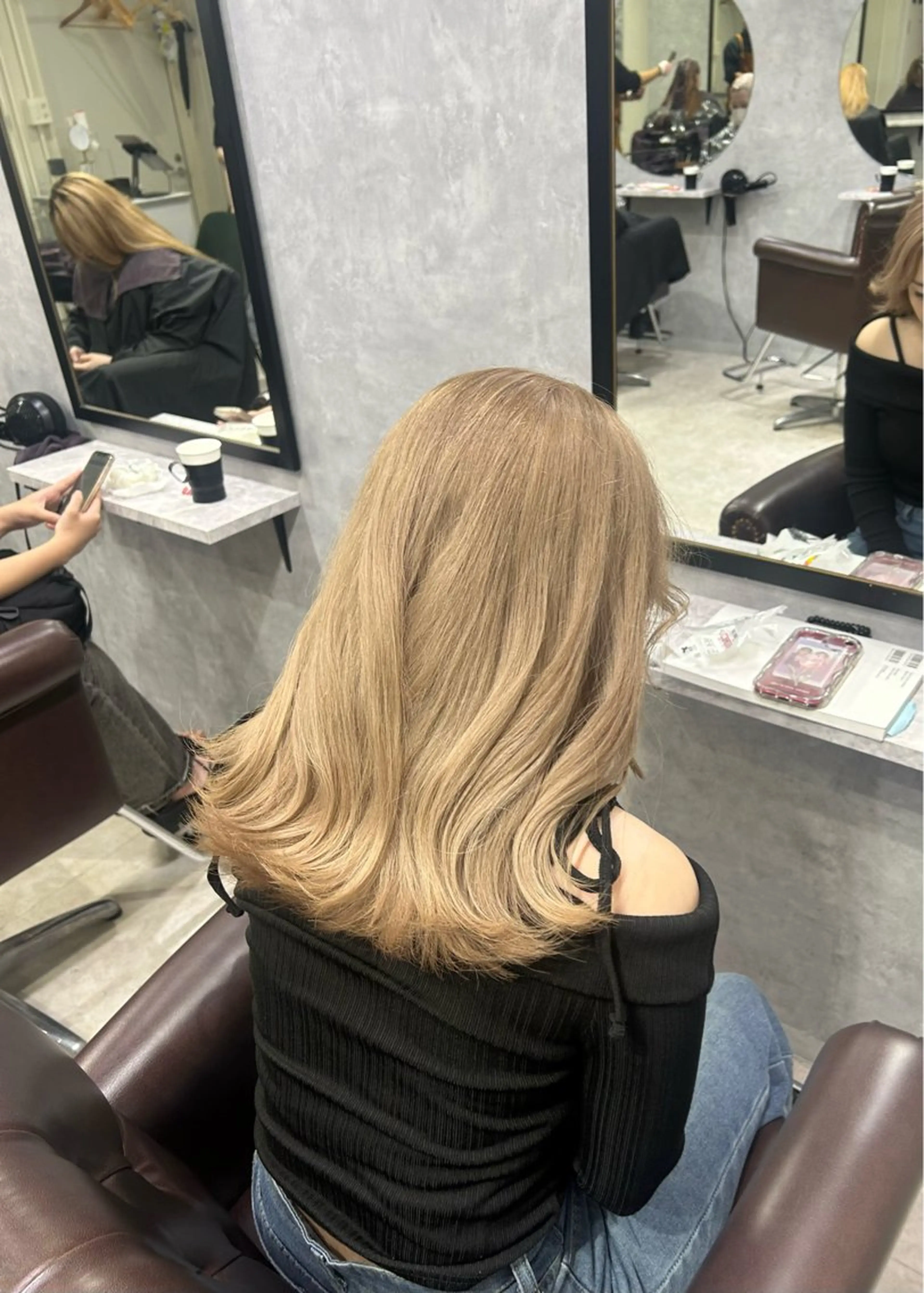 ミディアム カラー ベージュカラー ブリーチ ヘーゼル GLADGE所属・メンズモデル募集中/ 池袋/hitomiのヘアスタイル