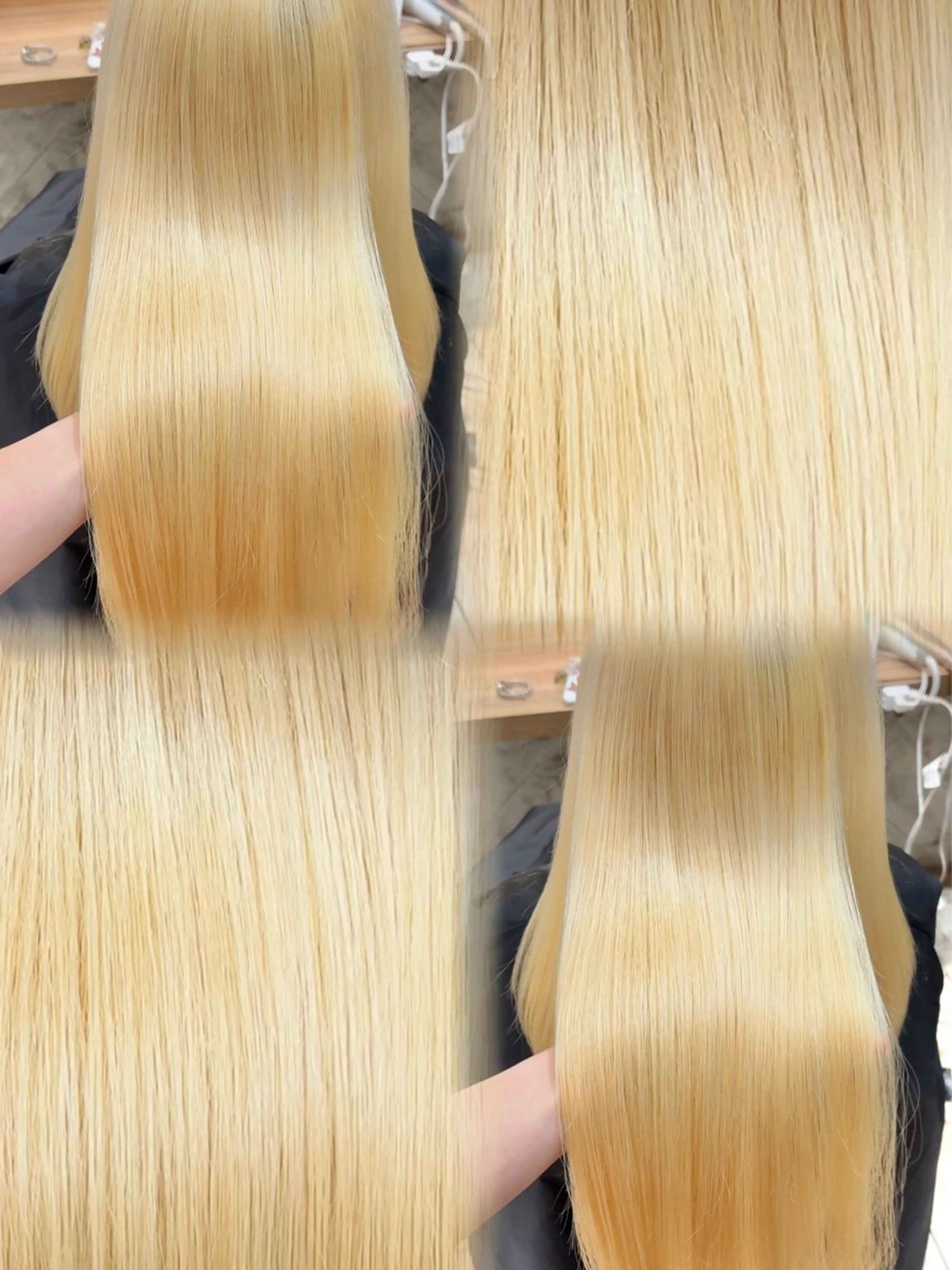 ロング カラー ヘアカラー ケアブリーチカラー シールエクステのヘアスタイル