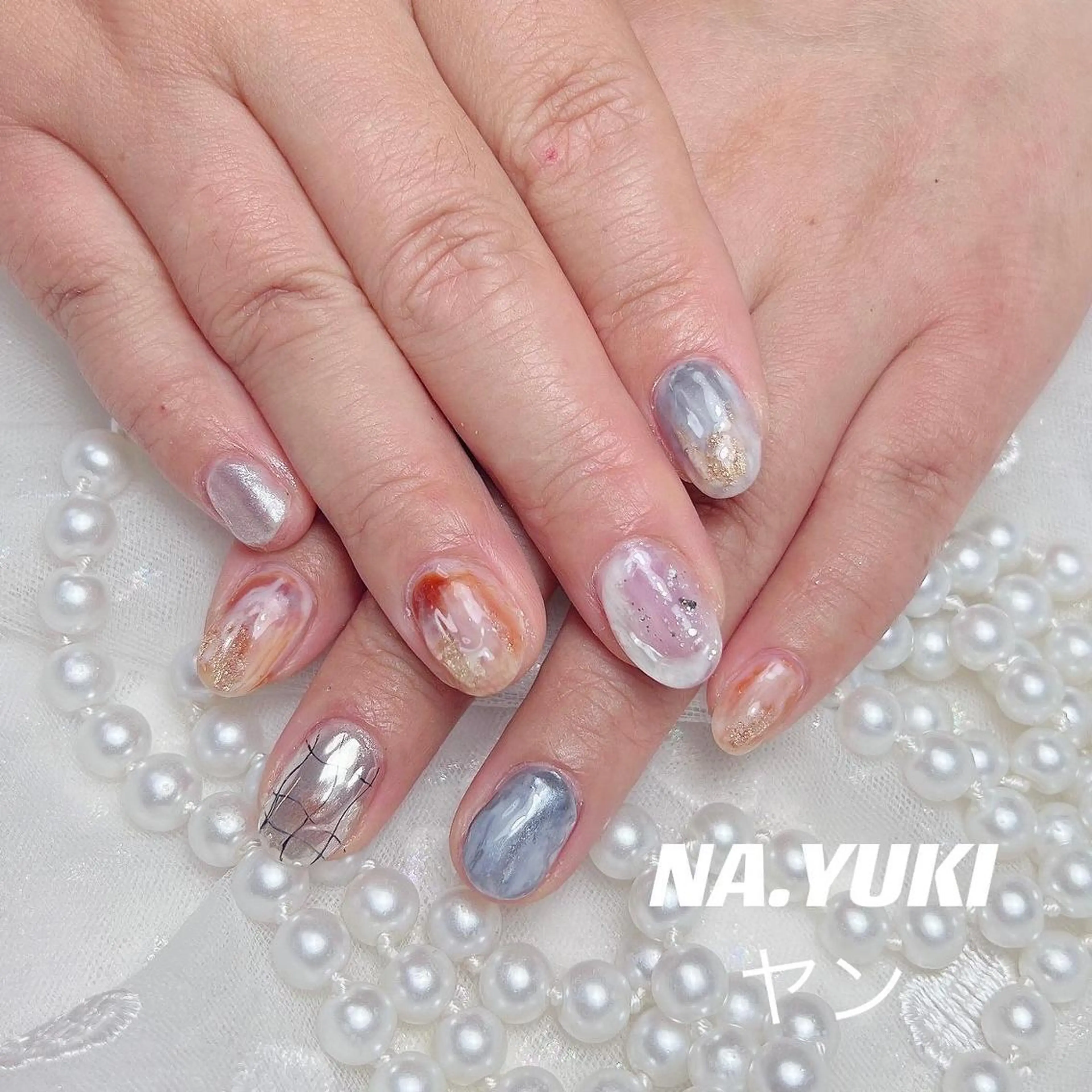 ネイル アートネイル ハンドネイル ハンドケア ナユキNA.YUKI 池袋店のネイルデザイン