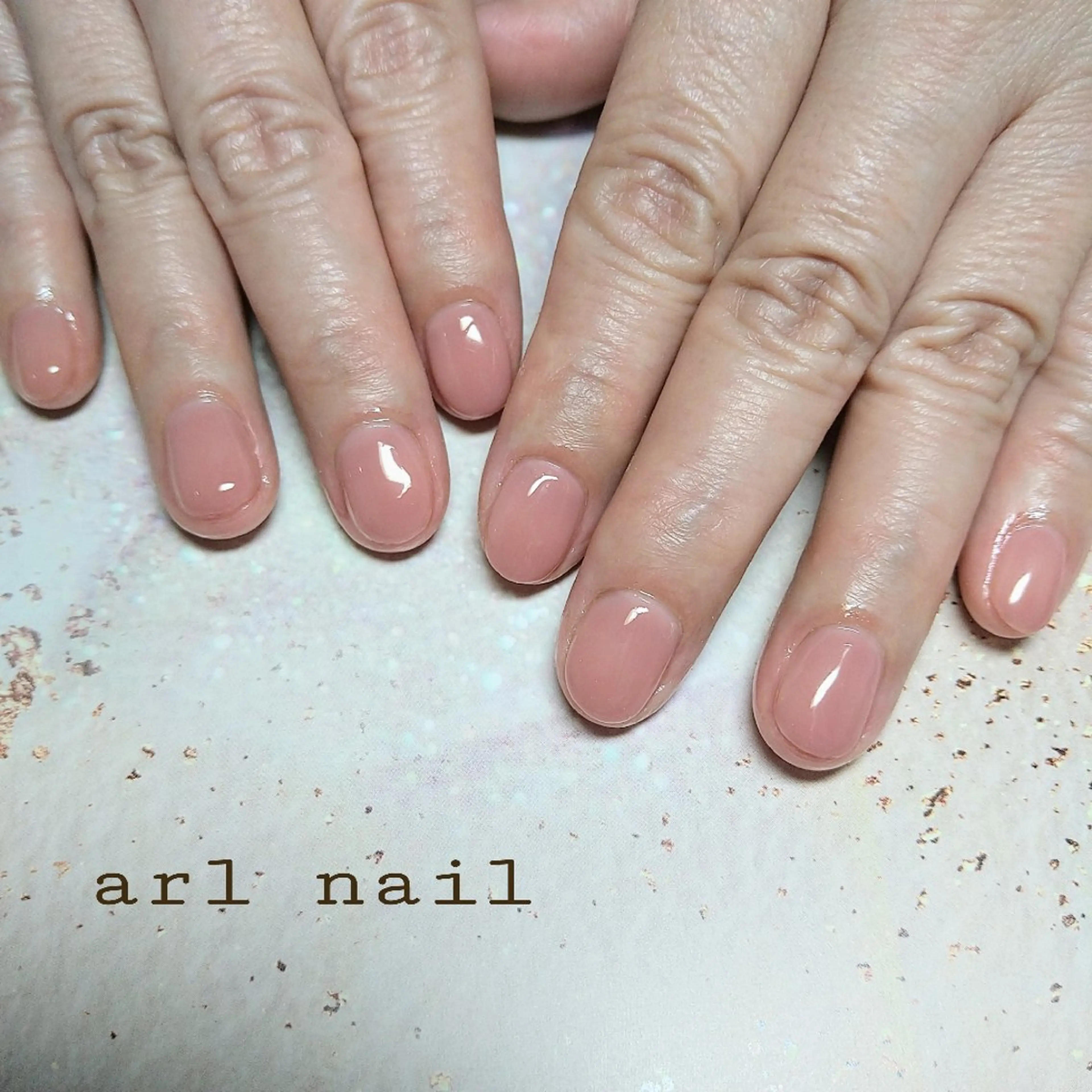 ネイル ワンカラーネイル ピンク ハンドネイル renanail 〜隠れ家サロン〜のネイルデザイン