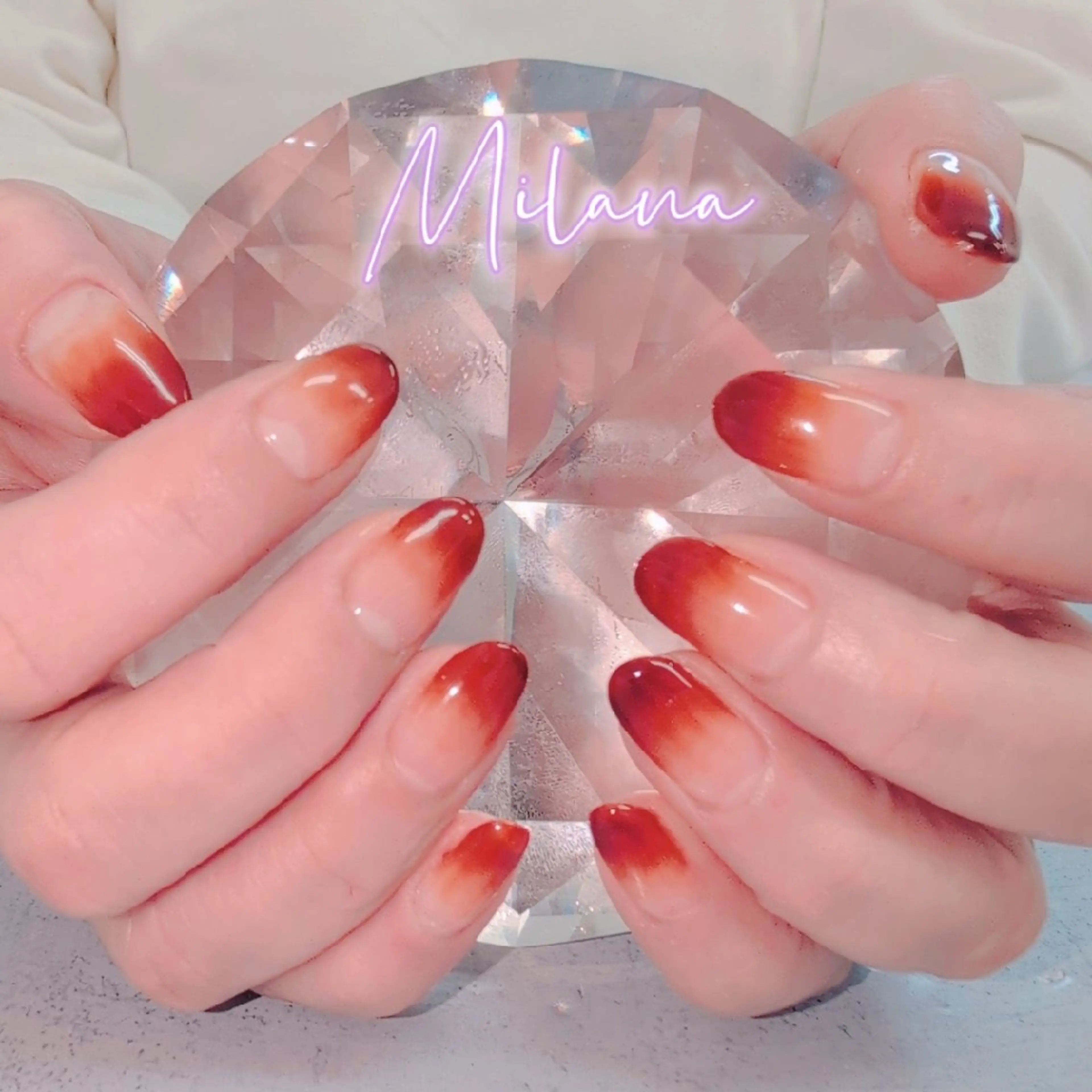 ネイル グラデーション ハンドネイル Milana 川瀬のネイルデザイン
