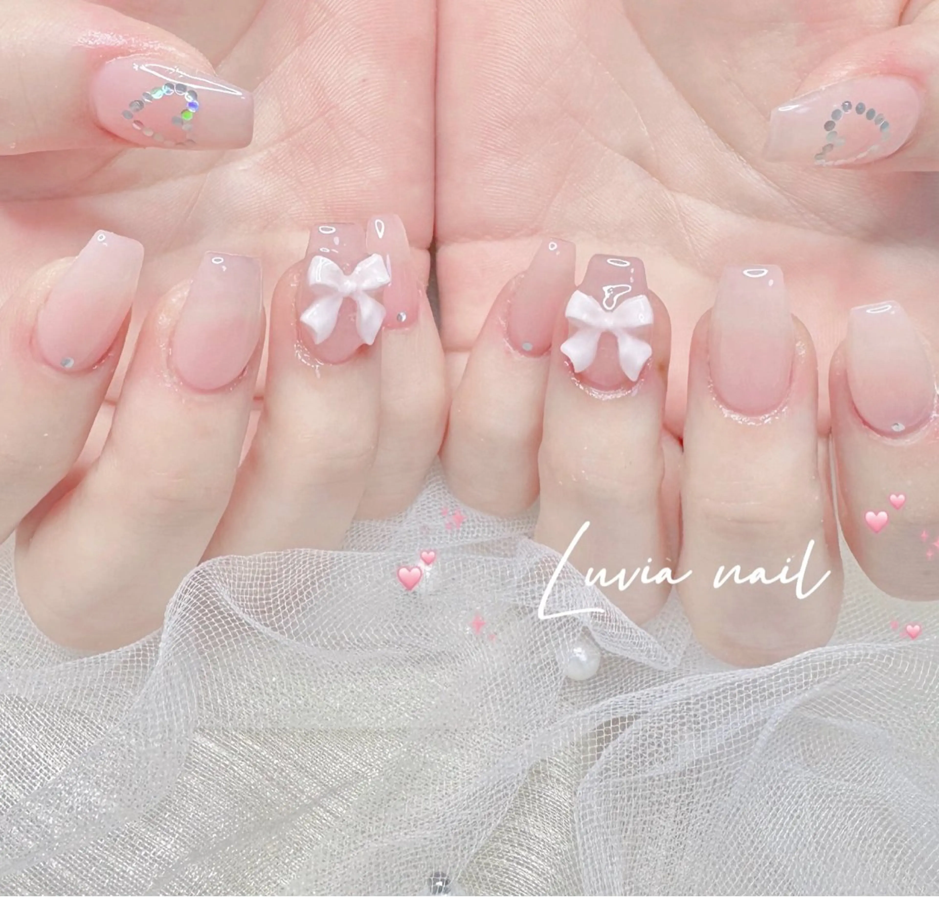 ネイル 持ち込み シンプルネイル ワンホンネイル ハンドネイル Lychee nail salon所属・🍒Luvia ワンホンネイルのネイルデザイン