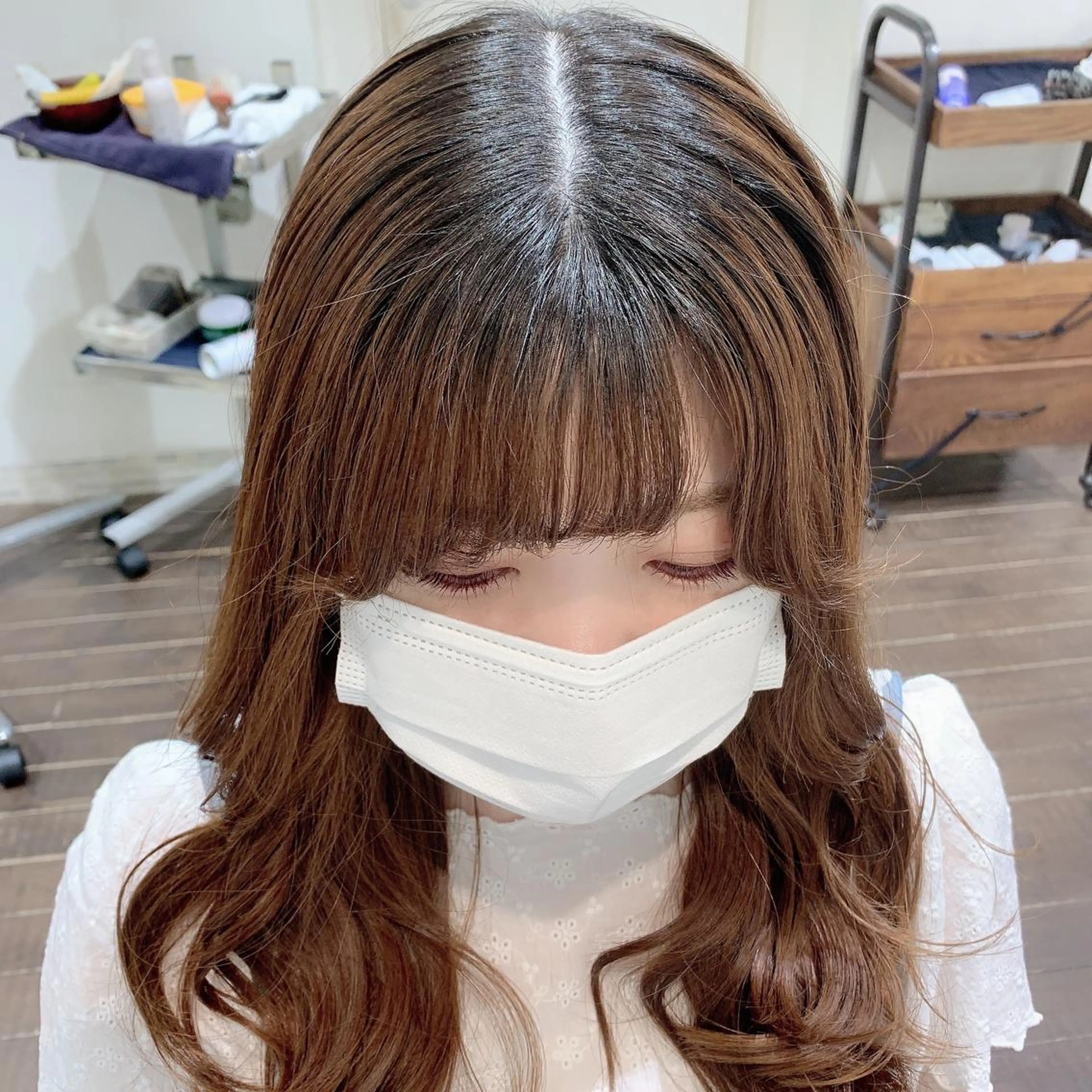 GO TODAY シェアサロン 銀座Arc店所属・デジタルパーマ🫧 韓国風ヘア🫧サクラのヘアスタイル