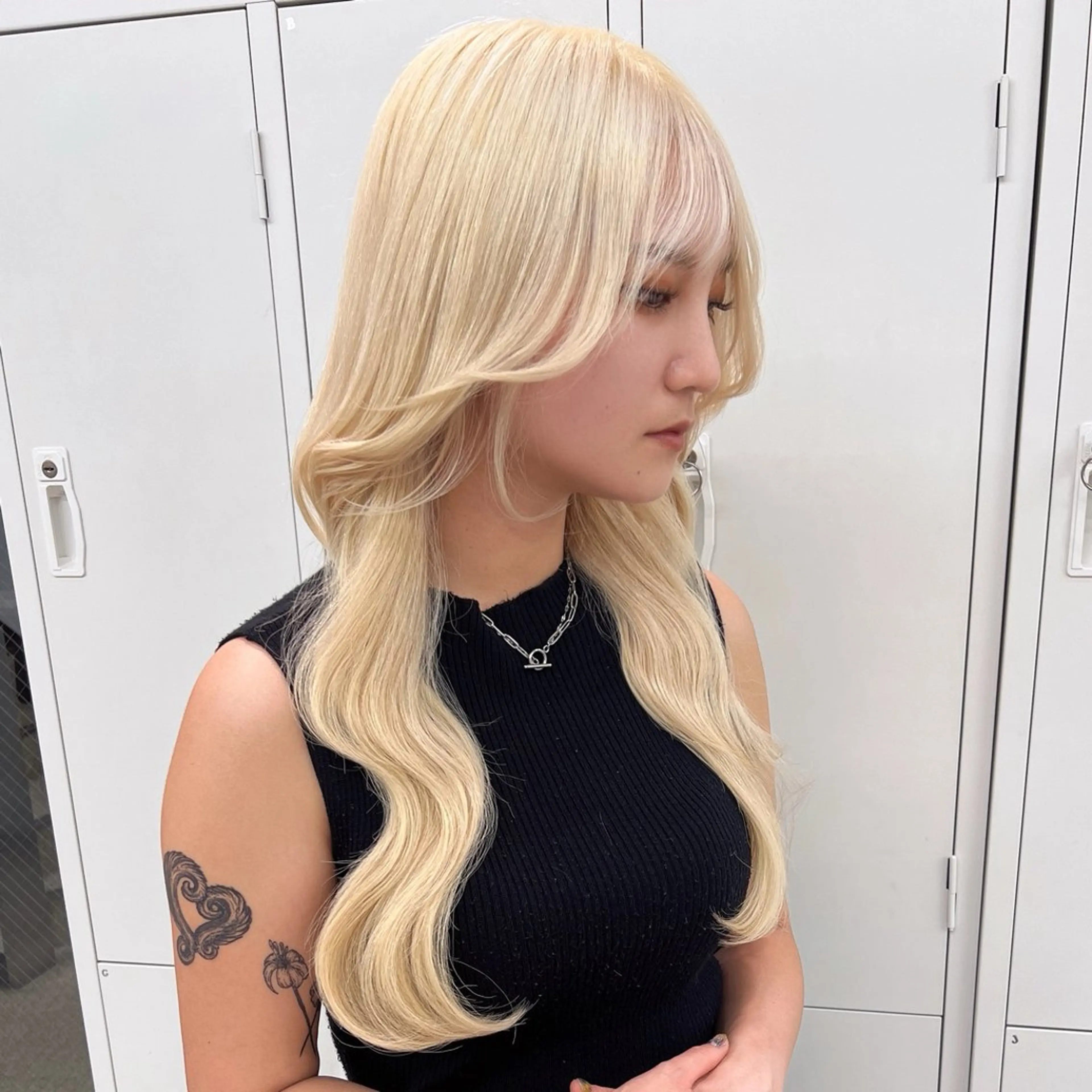 ロング カラー ヘアカラー トリートメント 奥山義進/大宮 /ダブルカラーのヘアスタイル