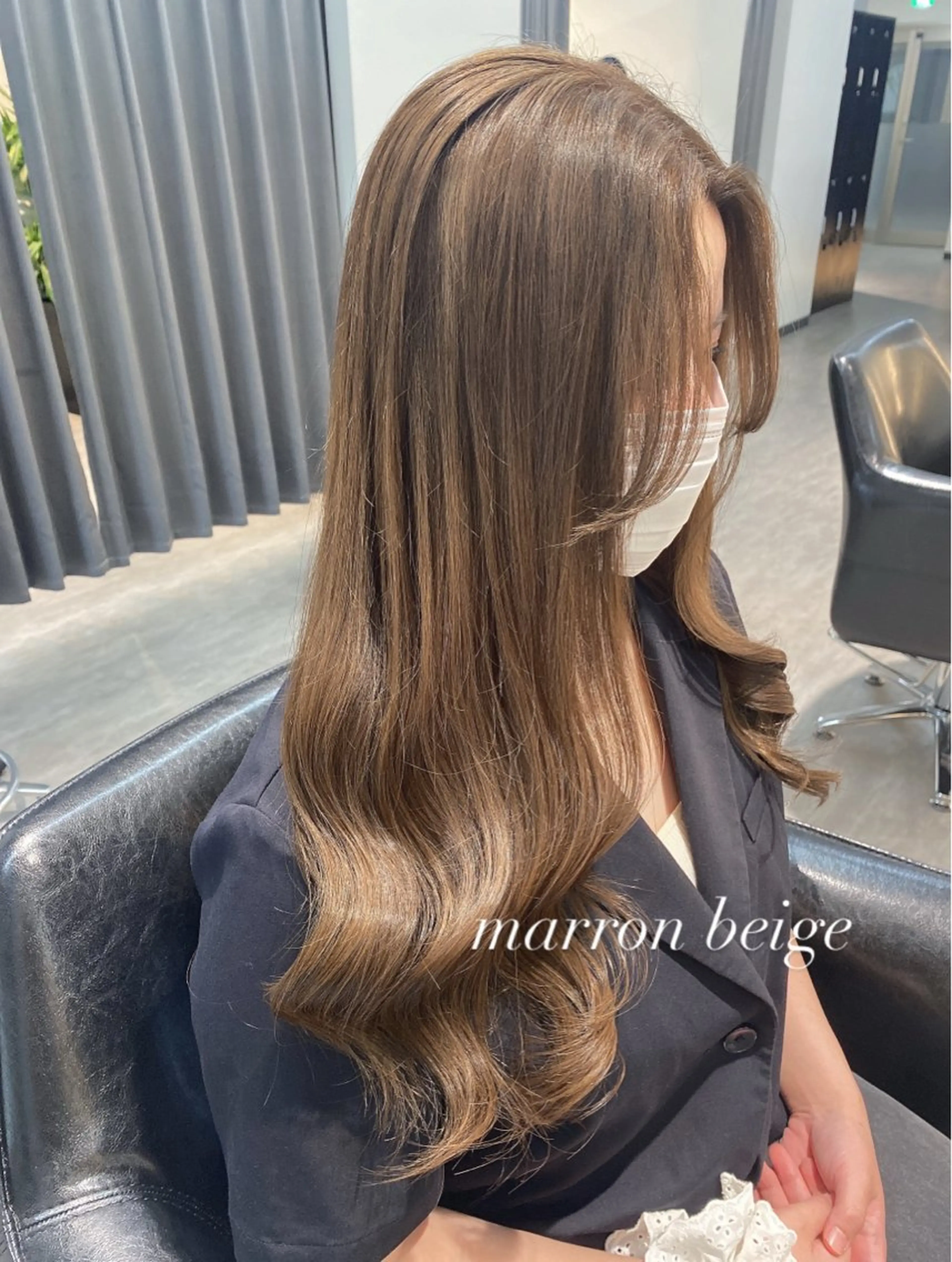 ロング 上村 恵里佳のヘアスタイル