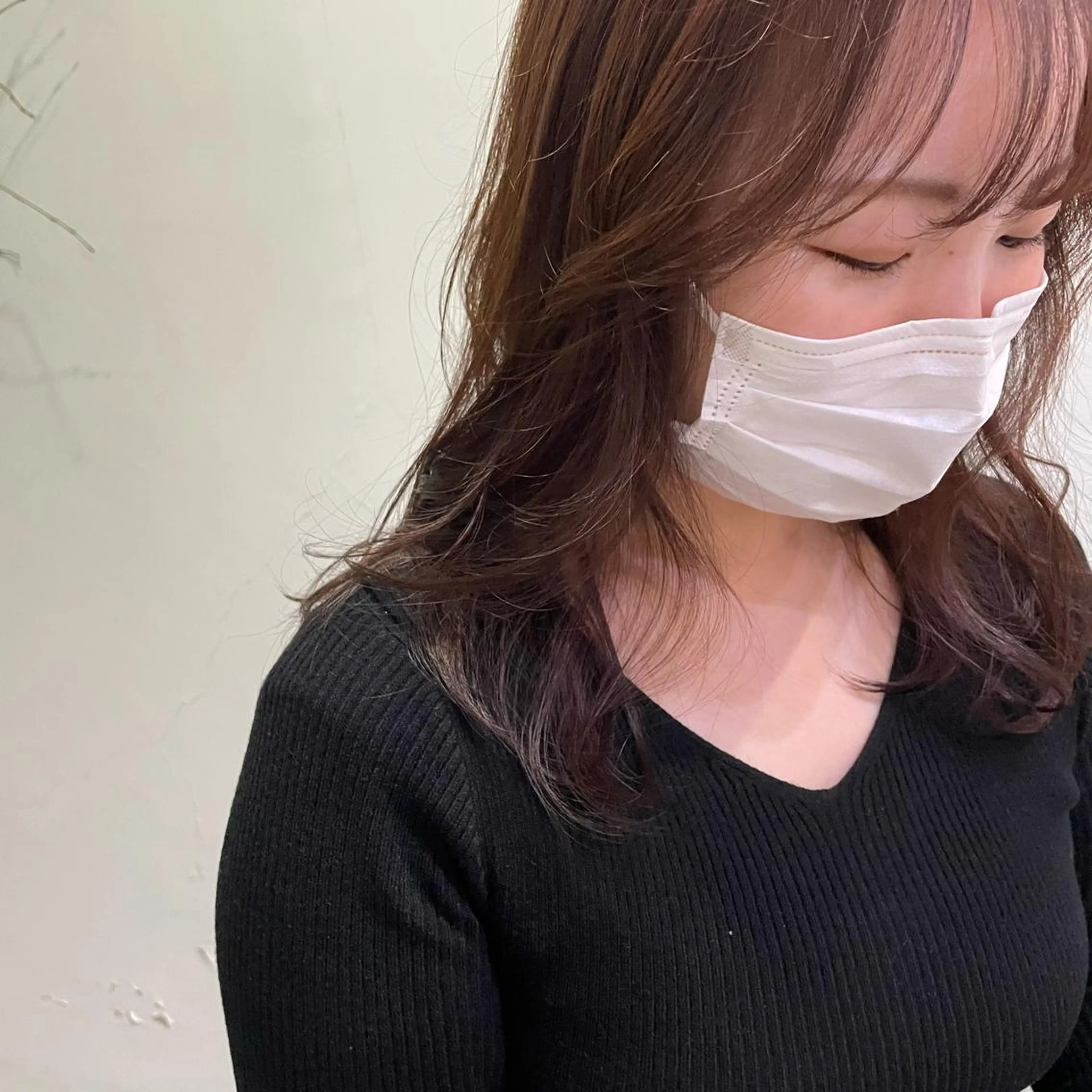 セミロング カラー silo所属・silo MOKA 顔周りカット🦦のヘアスタイル