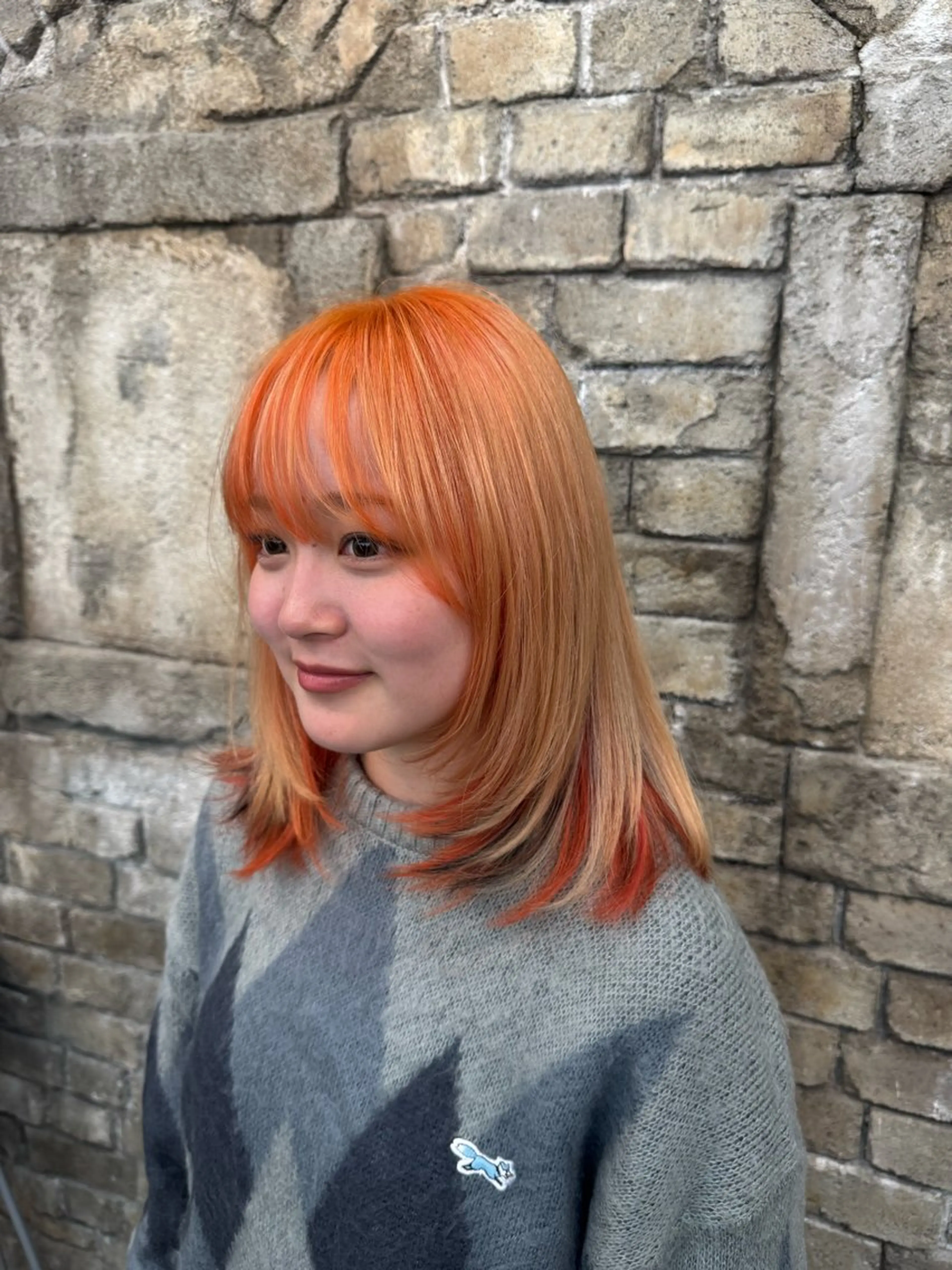 ミディアム カラー ヘアカラー あなたのお悩み改善" You"💚❤️💛のヘアスタイル