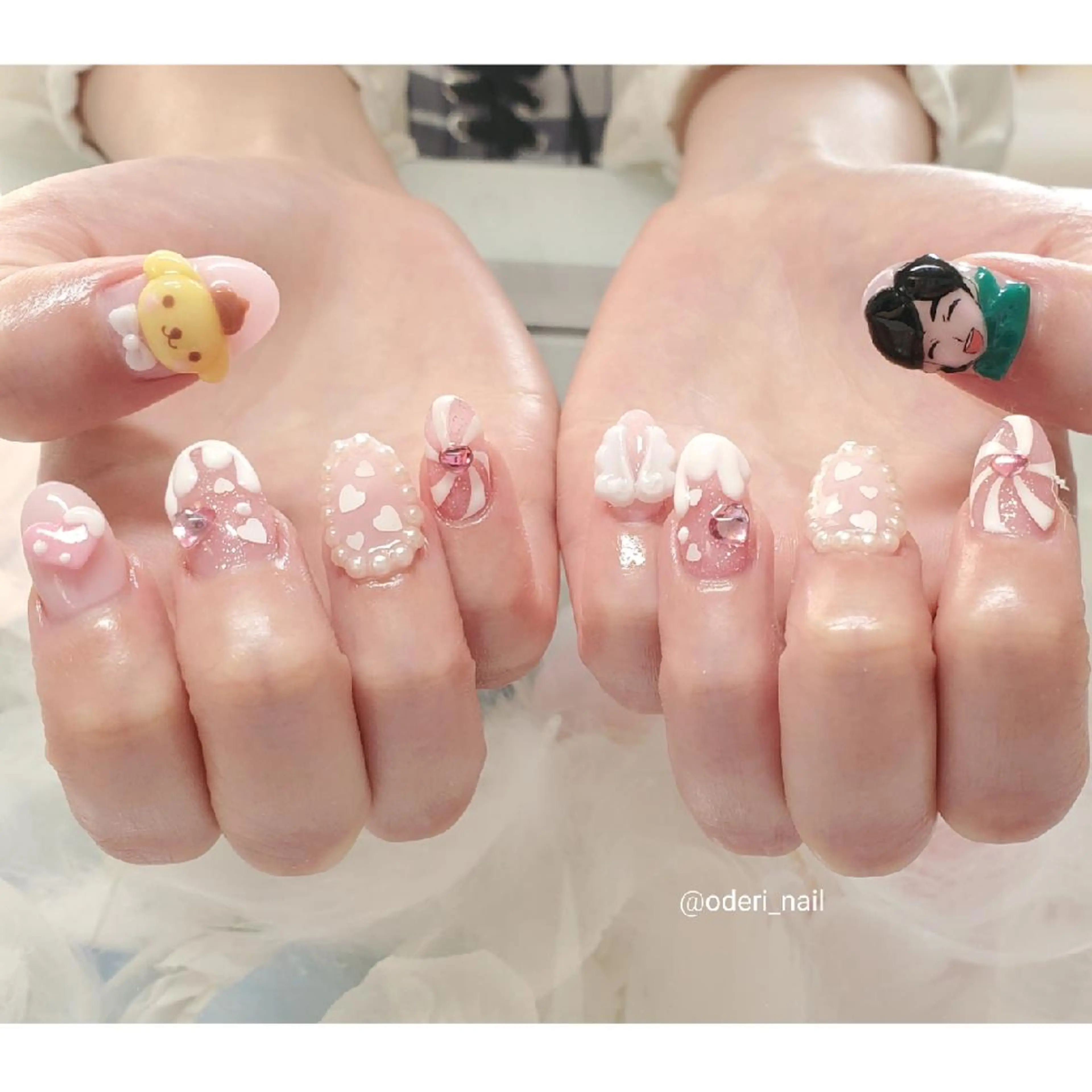ネイル アートネイル ジェルネイル おで@ oderi_nailのネイルデザイン