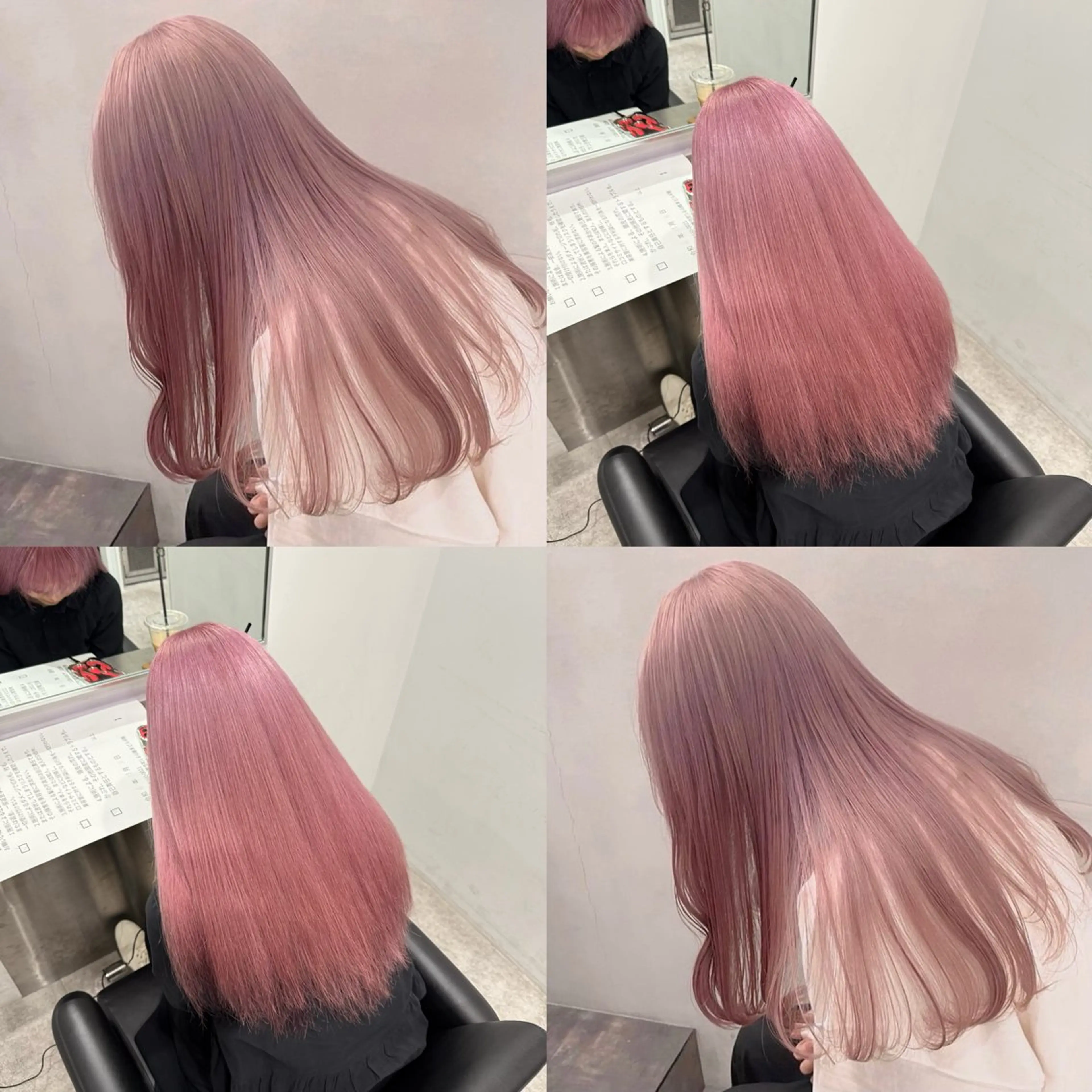 ミディアム カラー ブロンド ピンクカラー ヘアカラー ハイトーン特化/ 複雑履歴修正/拓真のヘアスタイル