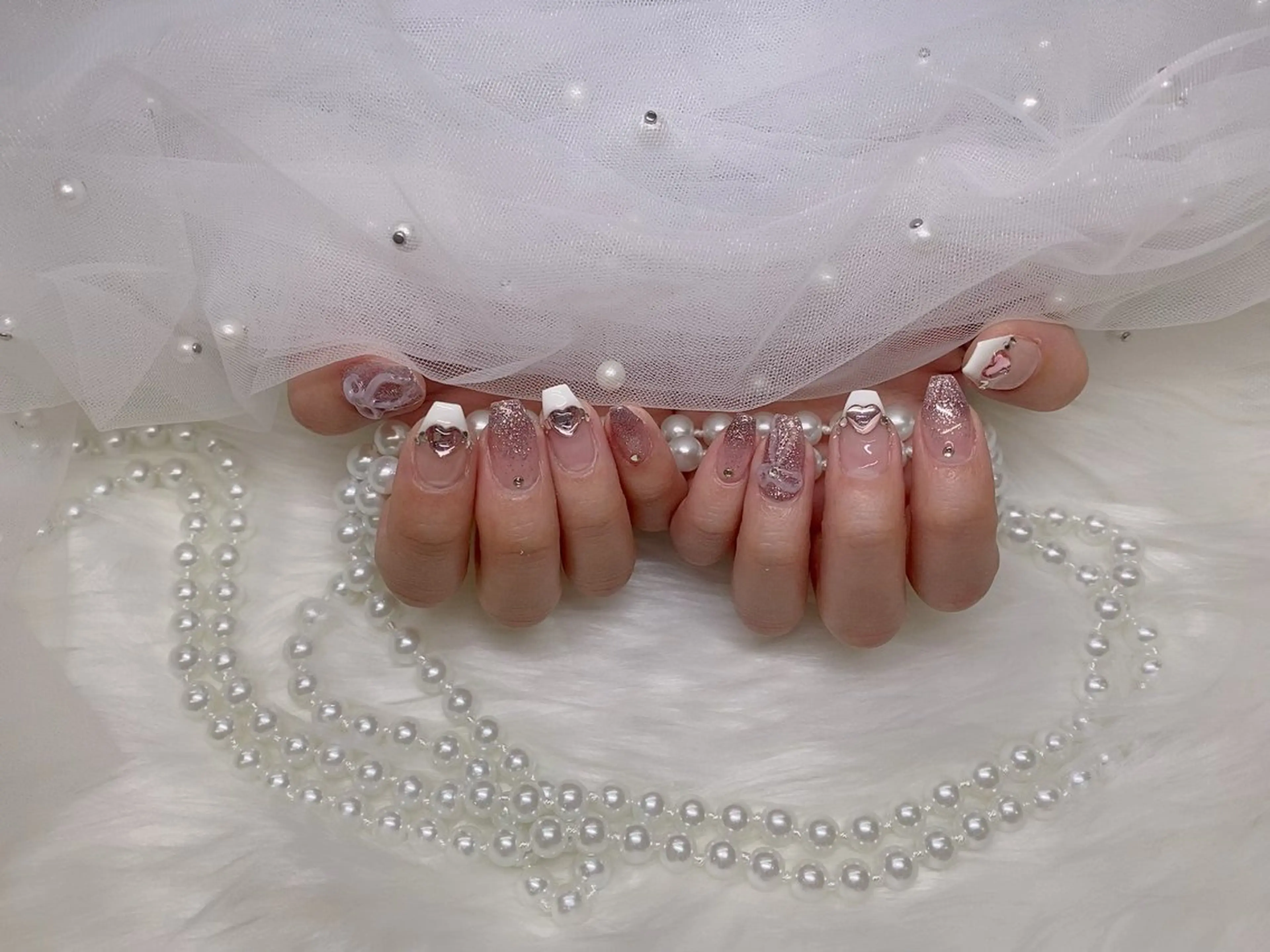 ネイル ETERNA Nail 銀座店【パラジェル/フィルイン/チップ長さだし/マグネット/ニュアンス】所属・ア カリのネイルデザイン