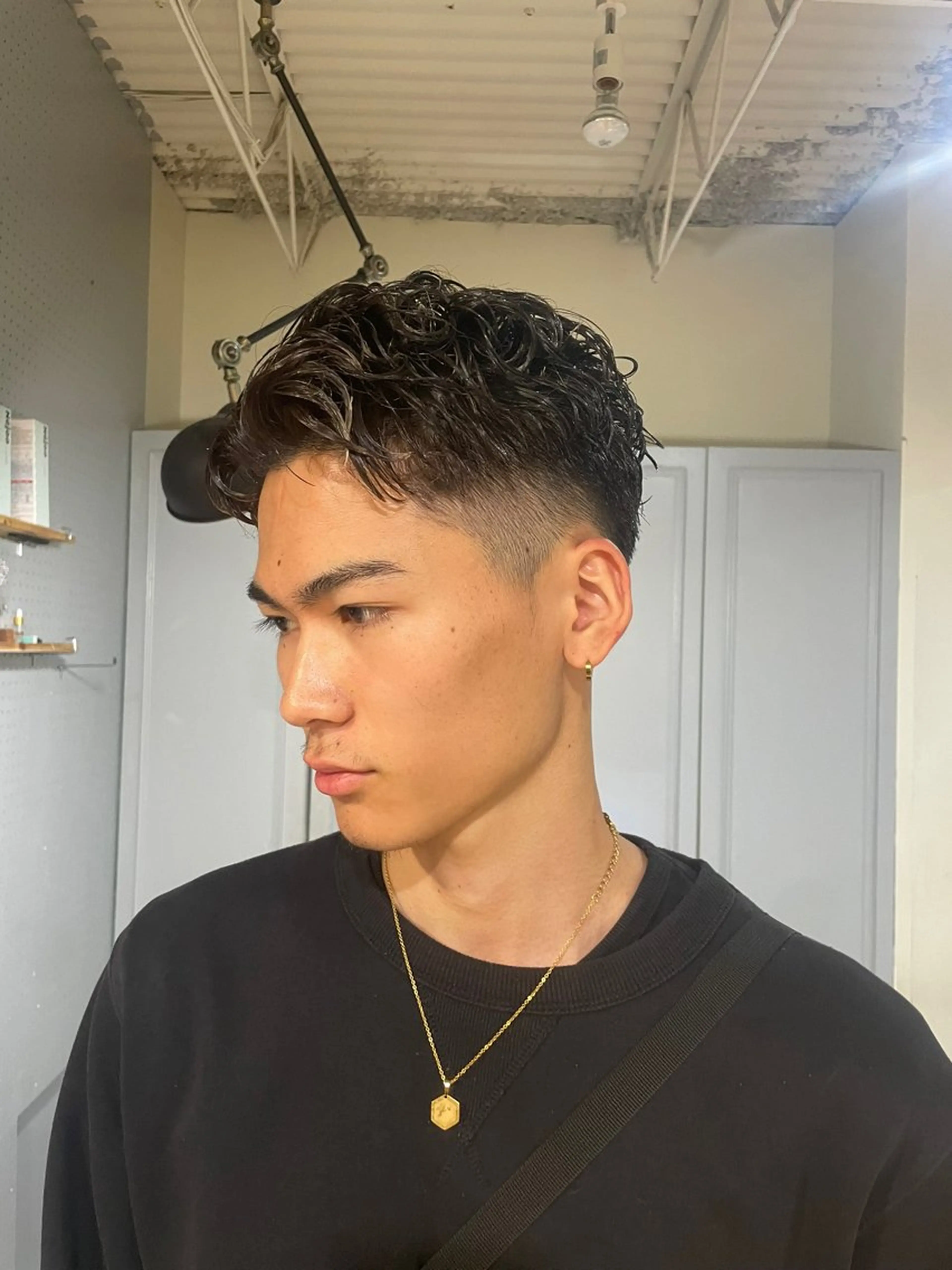 ショート パーマ メンズ カット パーマ 🤩噂のMr.髪ポジ ティブ®️yu🤩のヘアスタイル