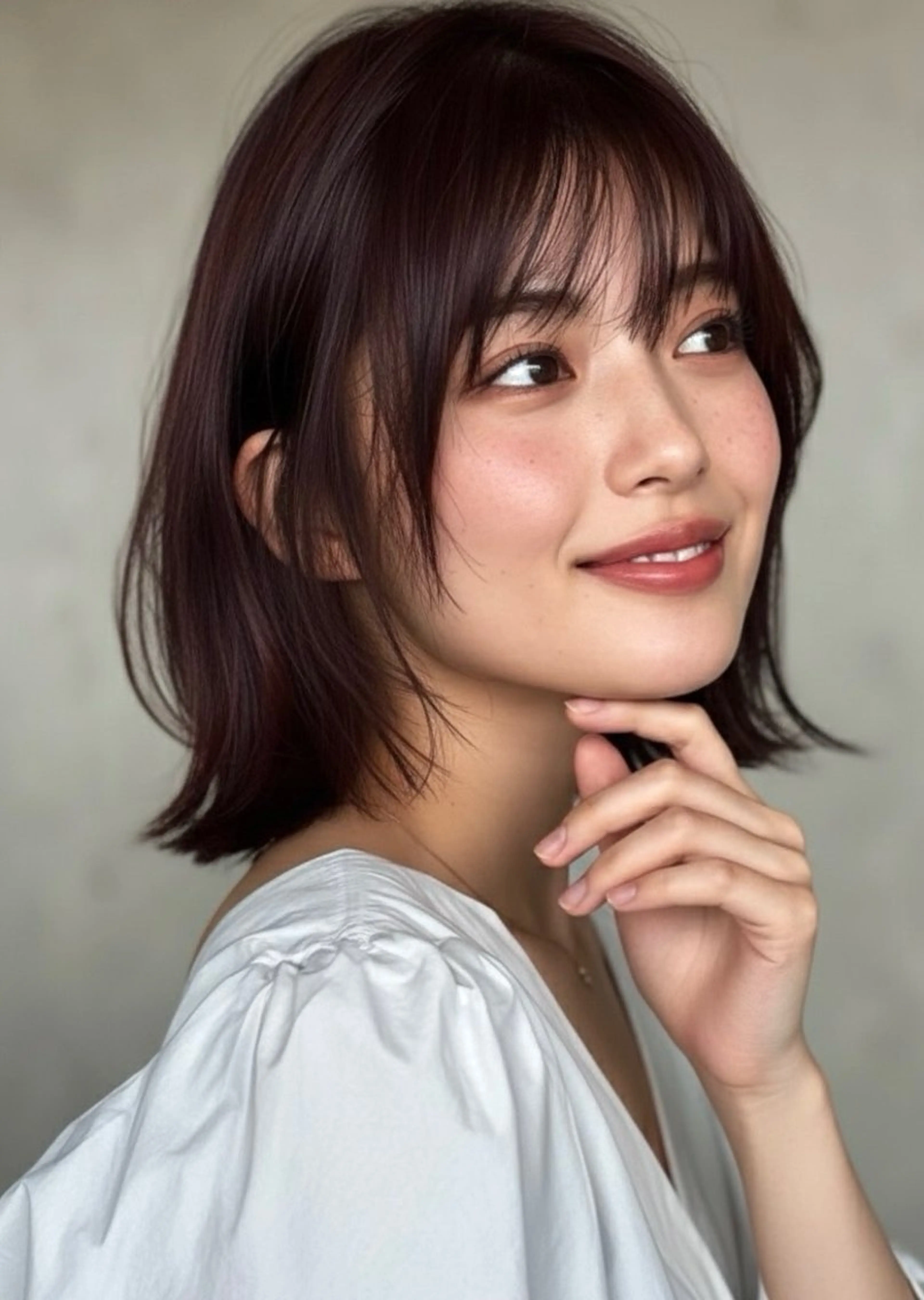 ミディアム カラー ヘアアレンジ カット ヘアカラー トリートメント ヘッドスパ リベルテ所属・♦️最強の似合わせ ♦️副店長/高橋のヘアスタイル