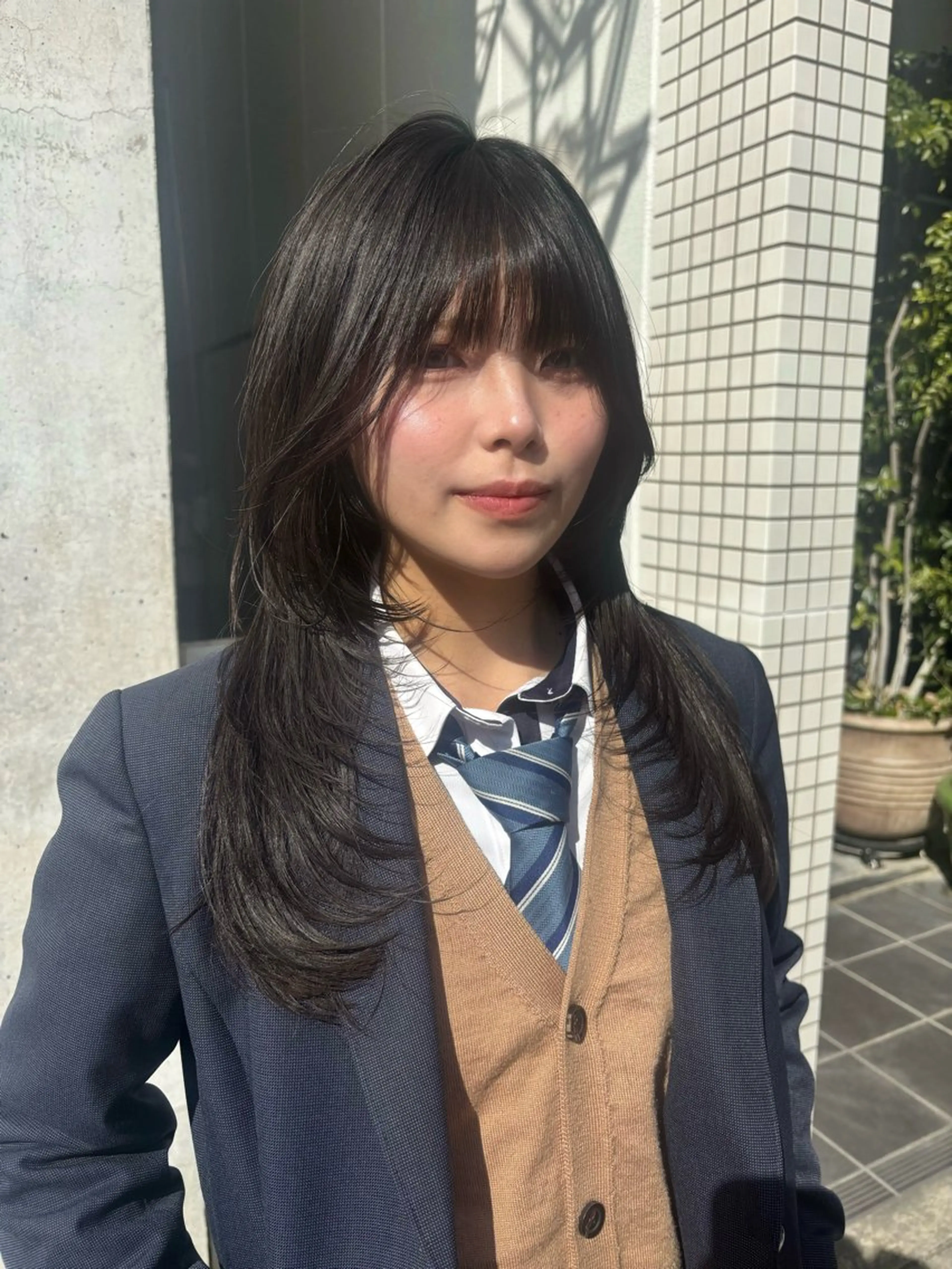 セミロング レイヤーカット 似合わせカット 栄/レイヤーカット/ ハッシュカット/モモのヘアスタイル