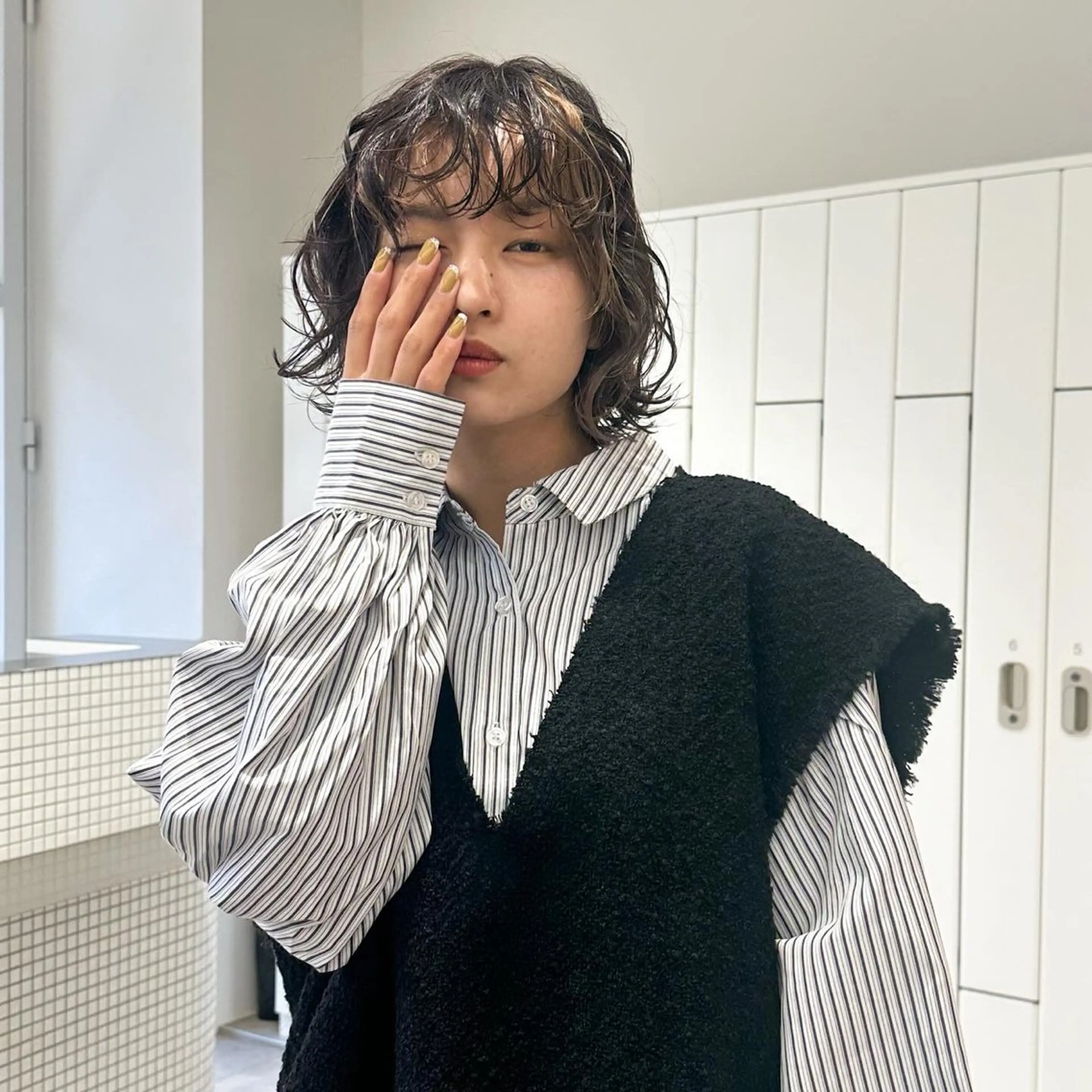 ショート カラー パーマ 🫧もも🫧 ／メンズ〜レディースのヘアスタイル