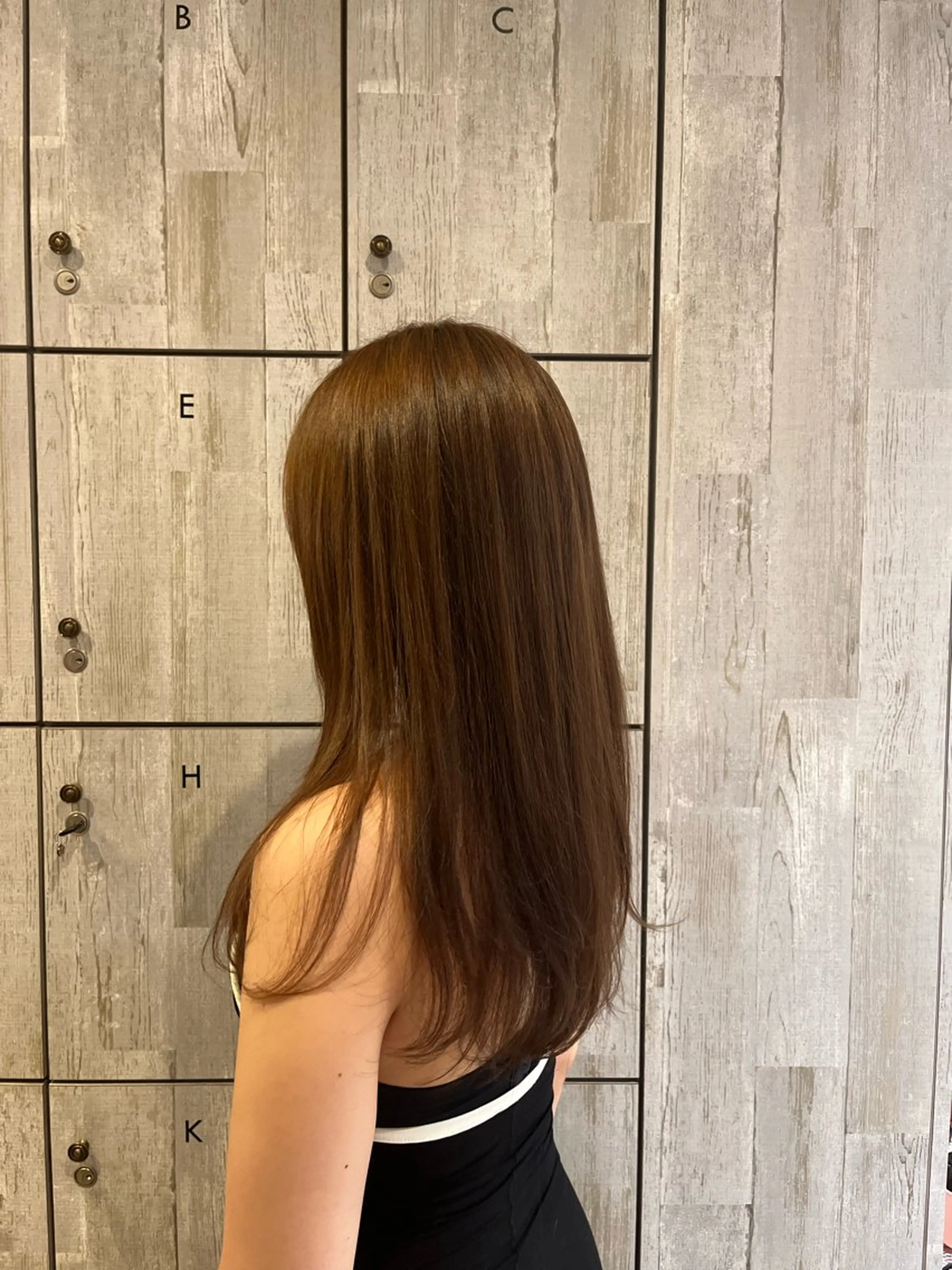 ロング カラー ブラウンカラー ナチュラルブラウン 顔まわり/オフィス カラー/青栁優🔆のヘアスタイル