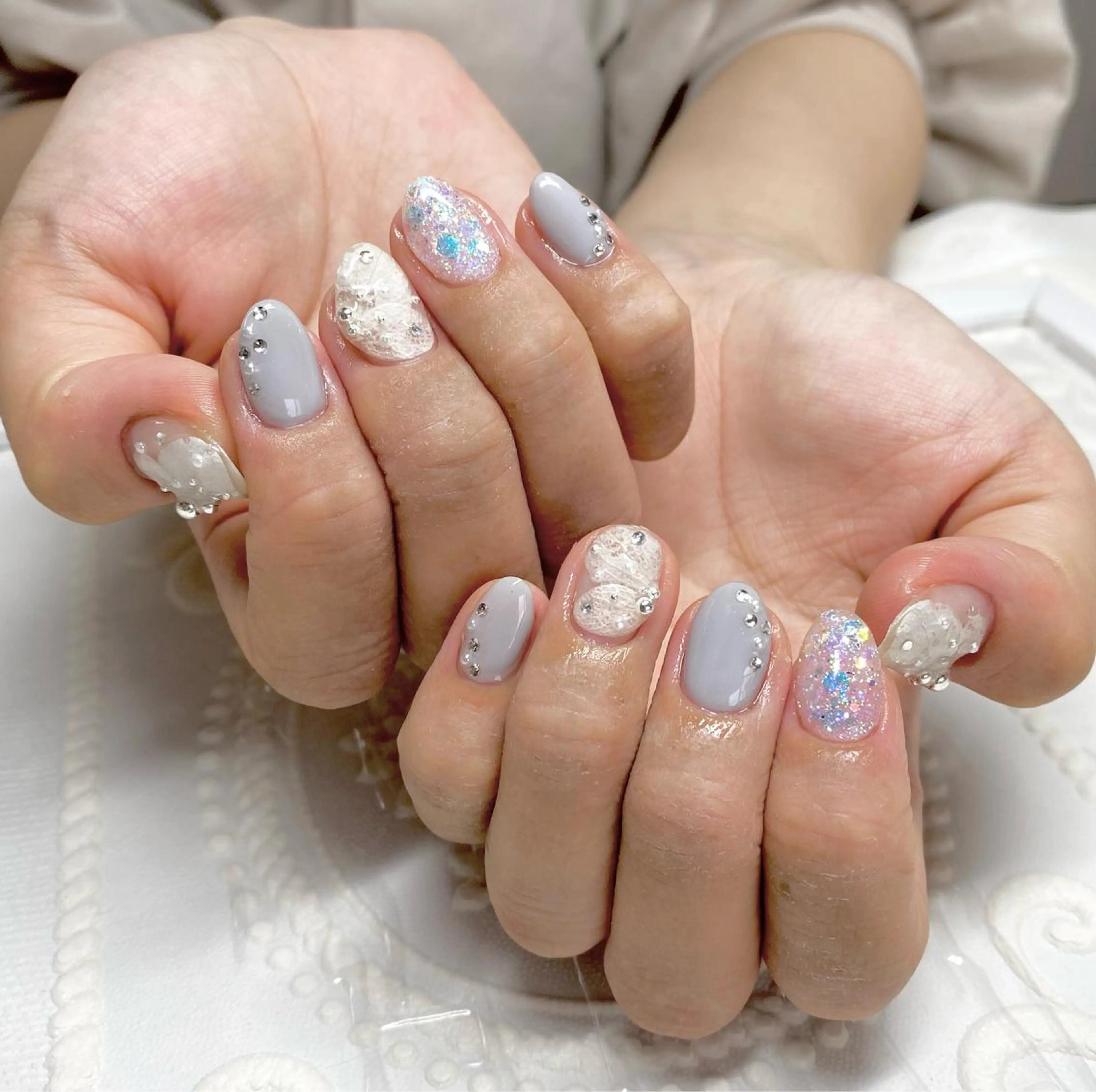 ショート ネイル ハンドネイル lune nail_2017のその他イメージ