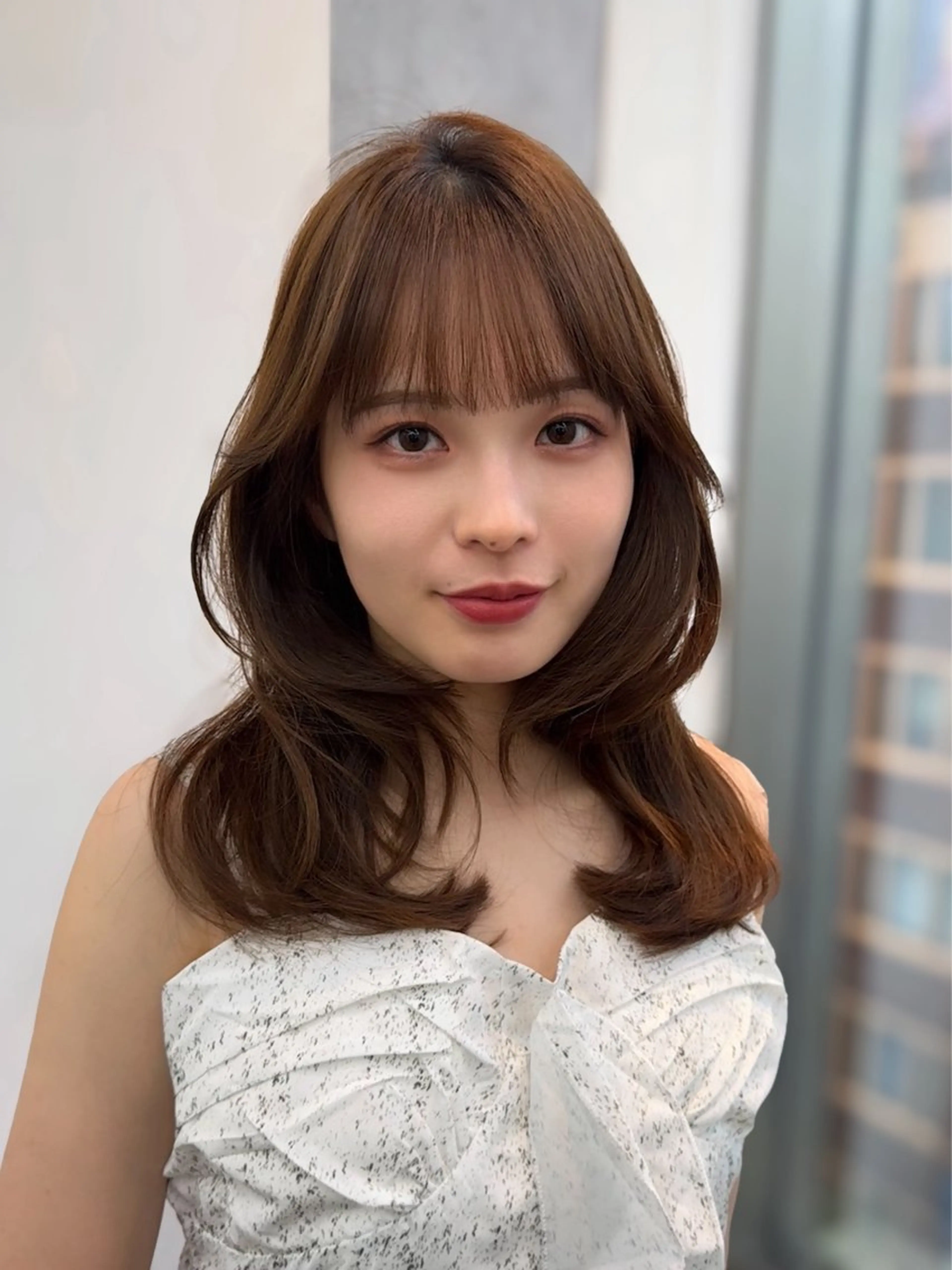ミディアム レイヤーカット Ocean hair resort所属・長谷川真鈴/レイヤー /髪質改善🤍🤍のヘアスタイル