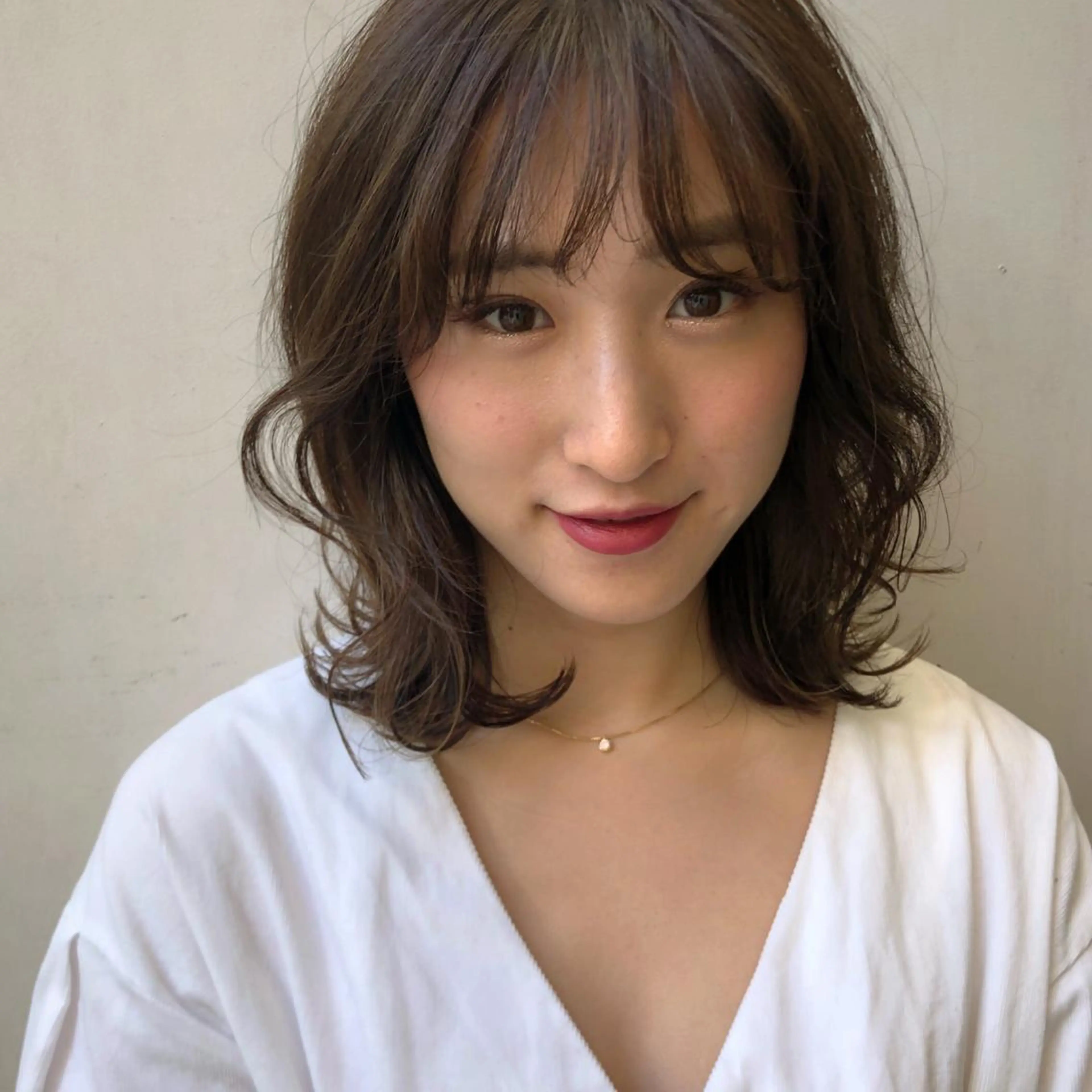 ミディアム カラー ヘアカラー トリートメント 堀江/心斎橋/西大橋 四ツ橋【Vers】のヘアスタイル