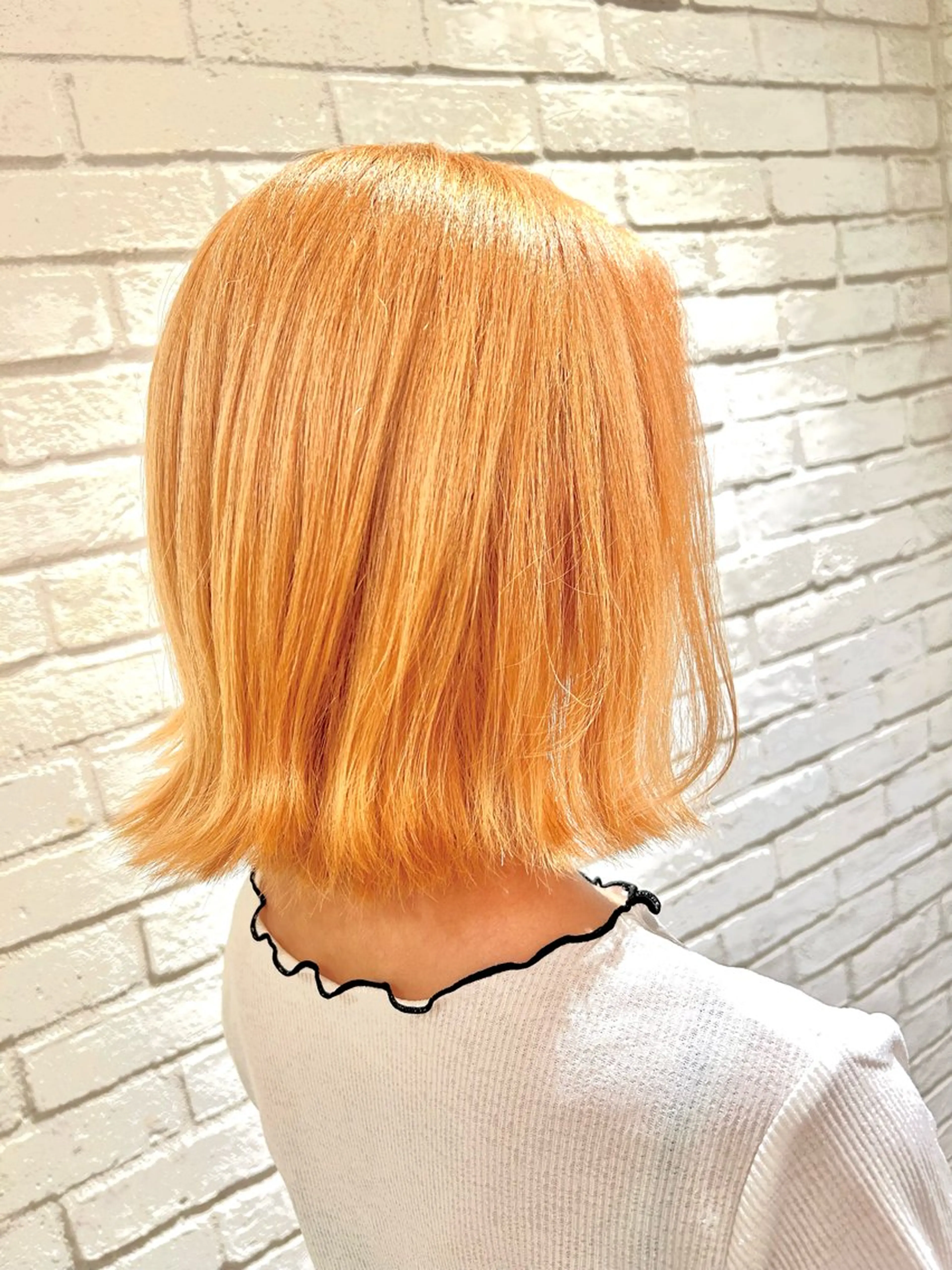 ミディアム ボブ 外ハネヘア 宇川 湧也のヘアスタイル