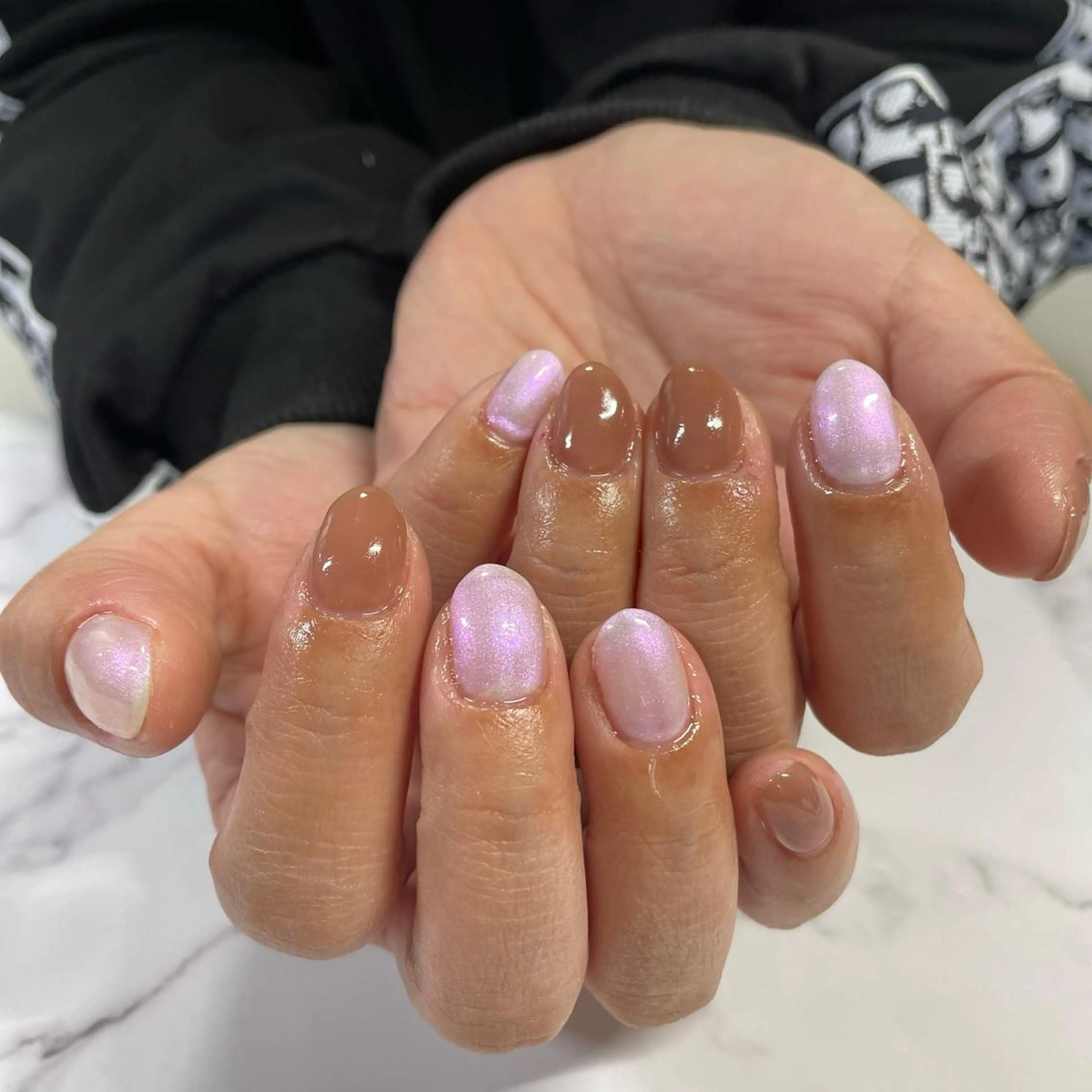 ネイル ワンカラーネイル 奥園 良恵のネイルデザイン