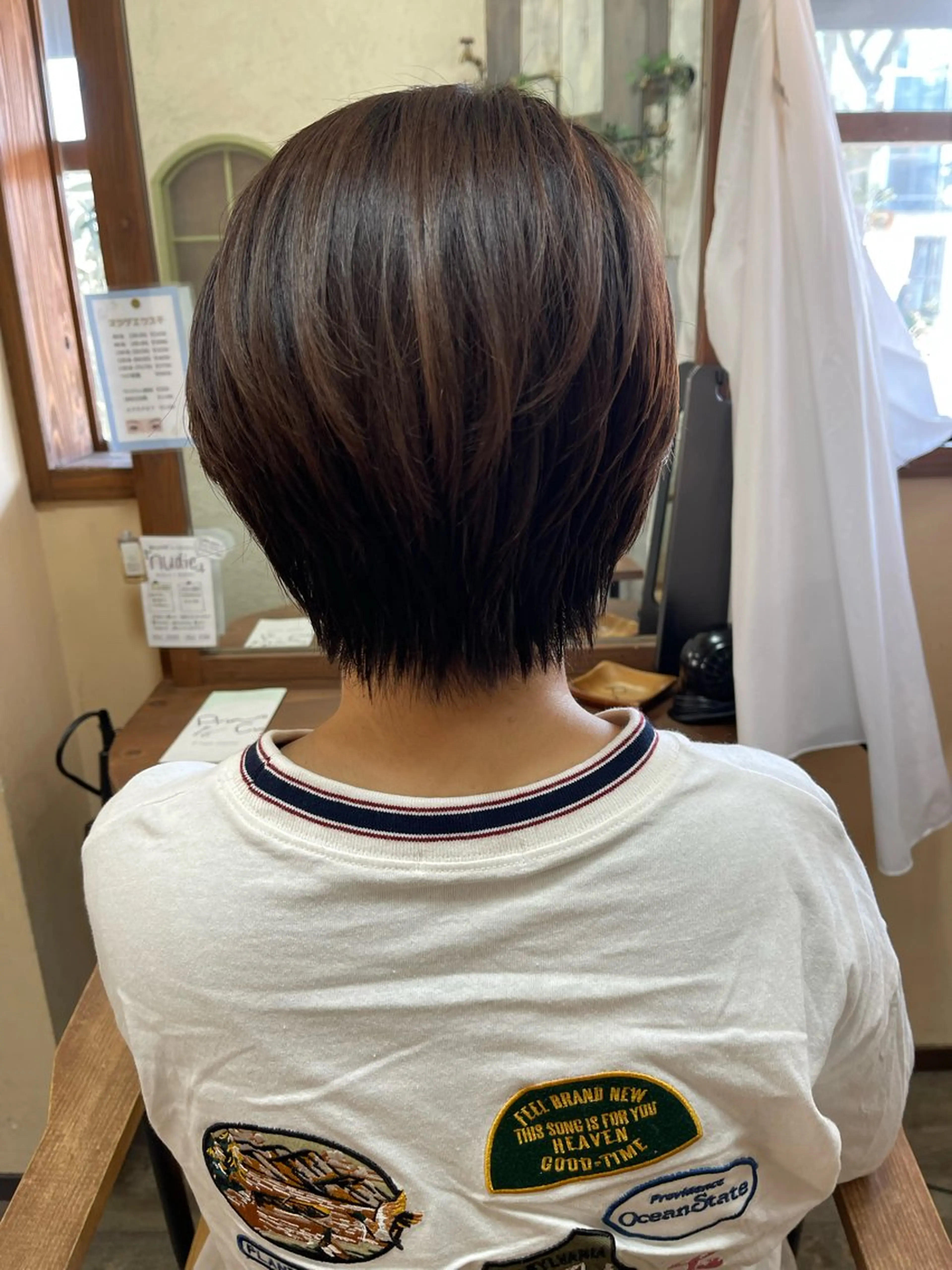 ショート ショートヘア 磧本 祐里恵のヘアスタイル