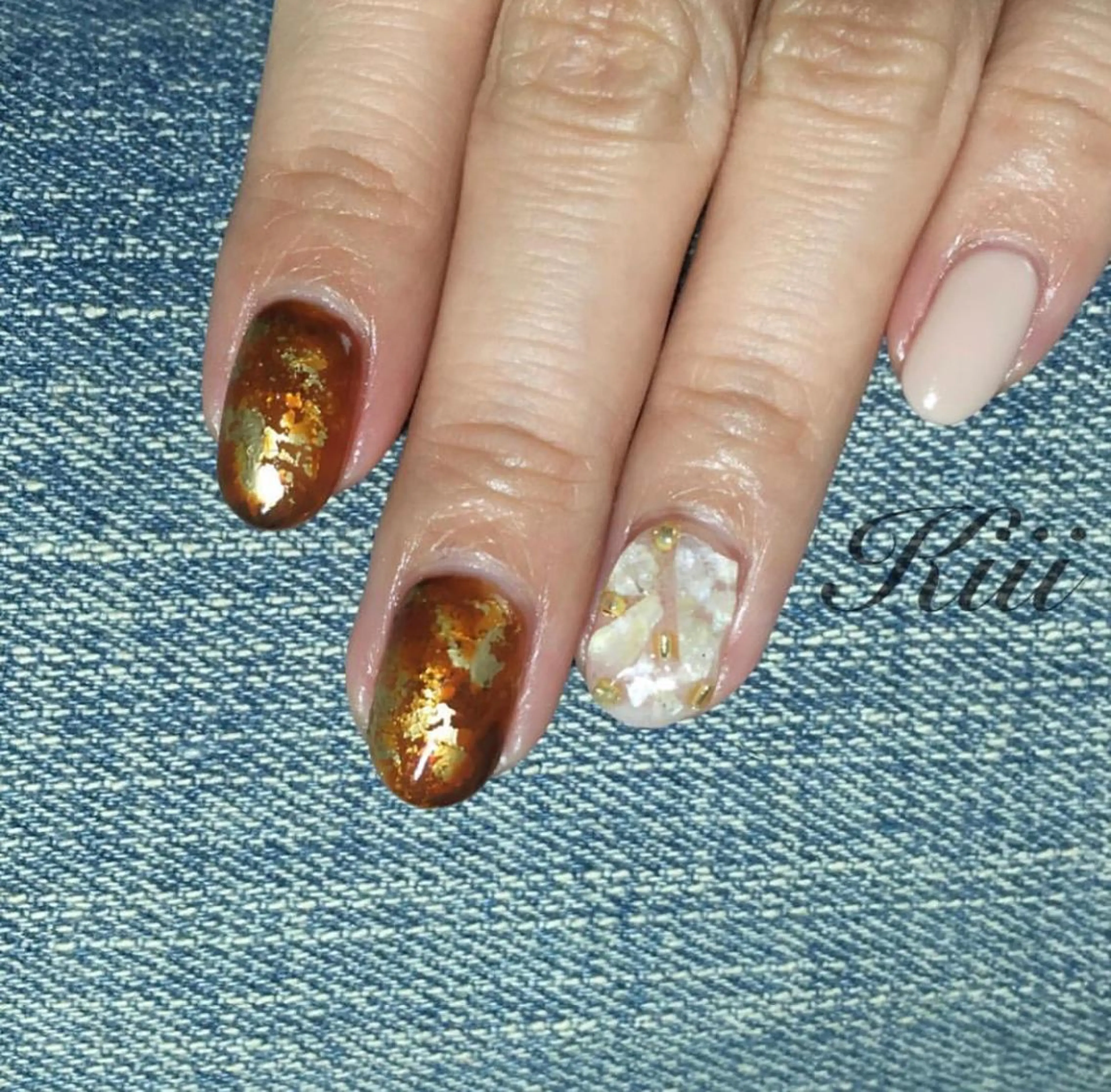 ネイル ハンドネイル フットネイル kiii.__ ✴︎*のネイルデザイン